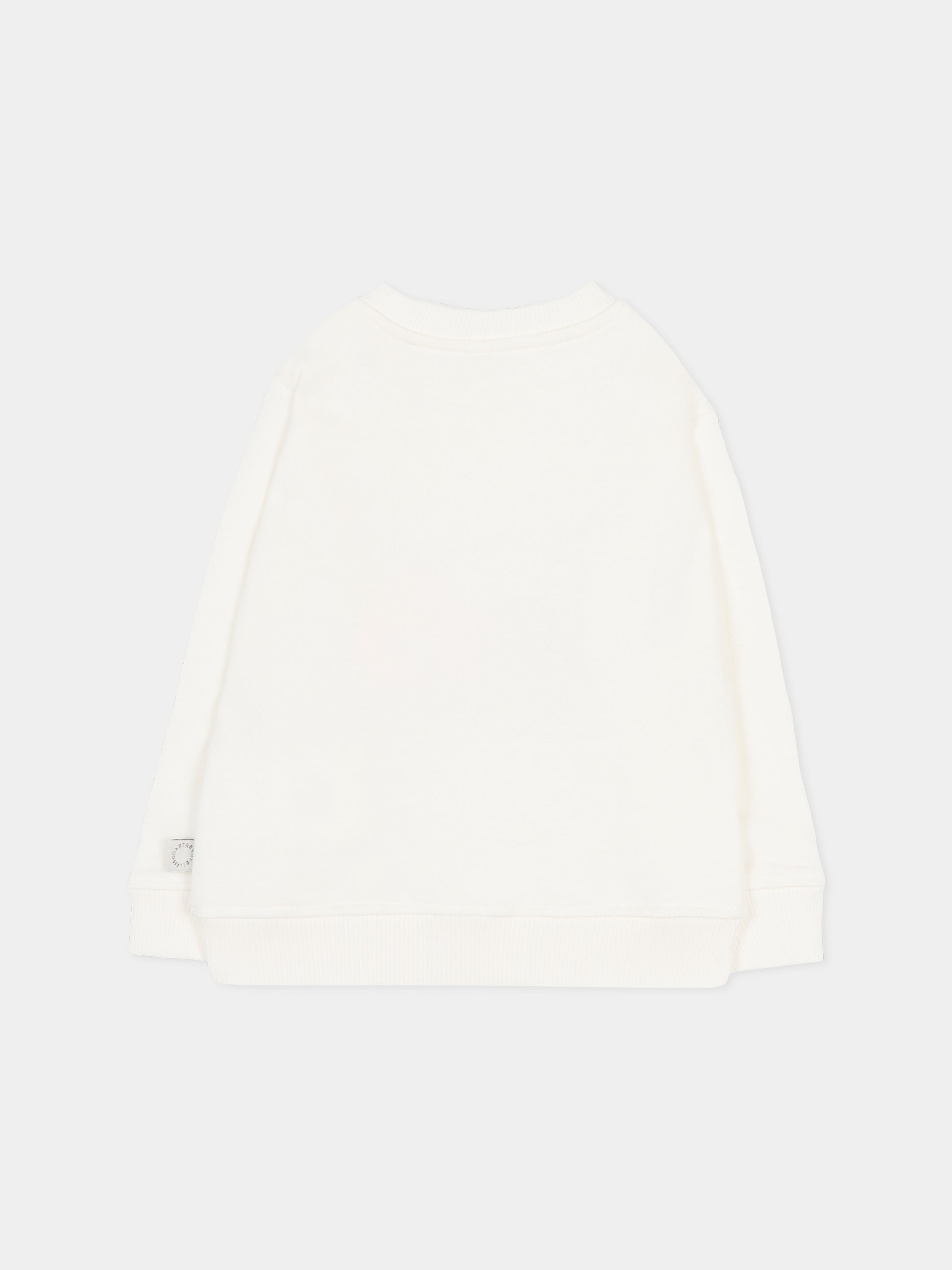 Felpa avorio per neonata con stampa coccinella,Stella Mccartney Kids,TY4010-Z0499 101