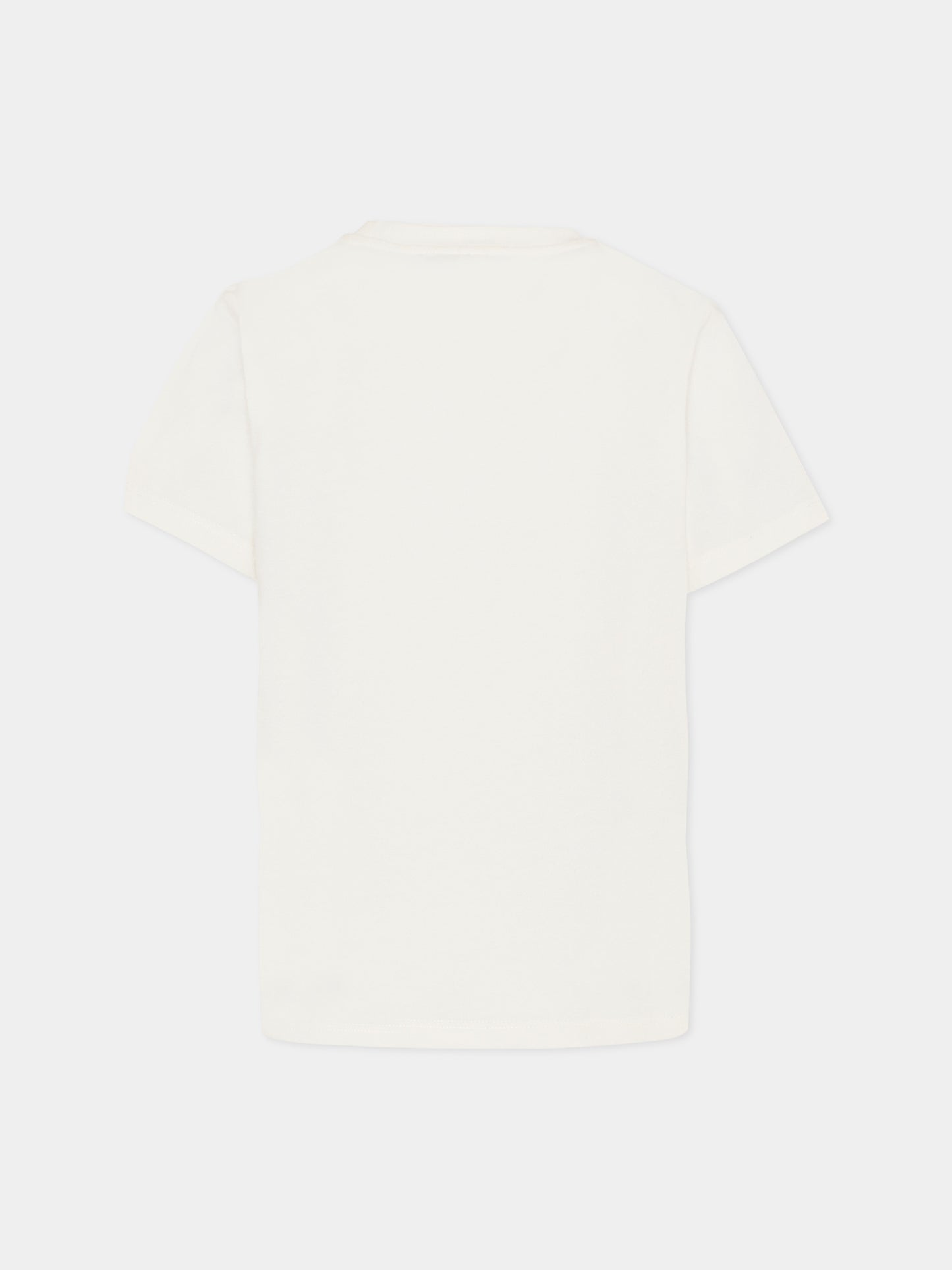 T-shirt avorio per bambino con stampa insetti,Stella Mccartney Kids,TY8P61-Z0434 101