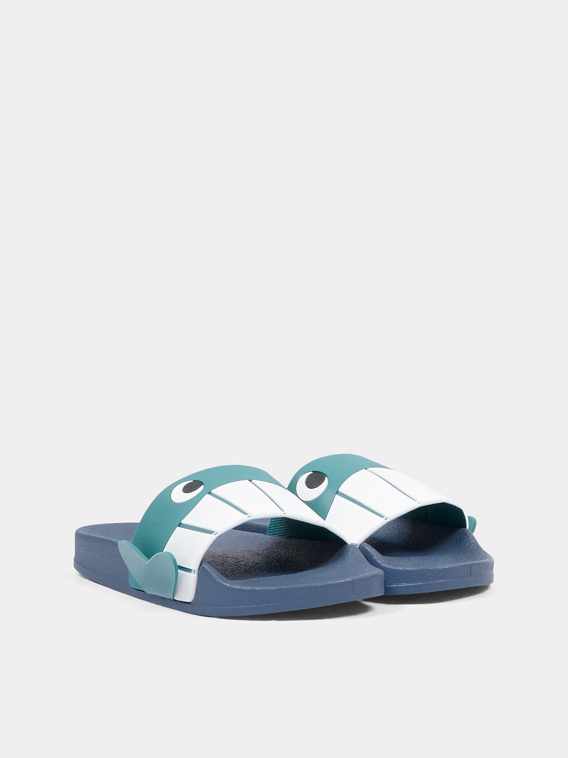 Ciabatte blu per bambino con decoro balena,Stella Mccartney Kids,TY0Q76-Z2948 61G