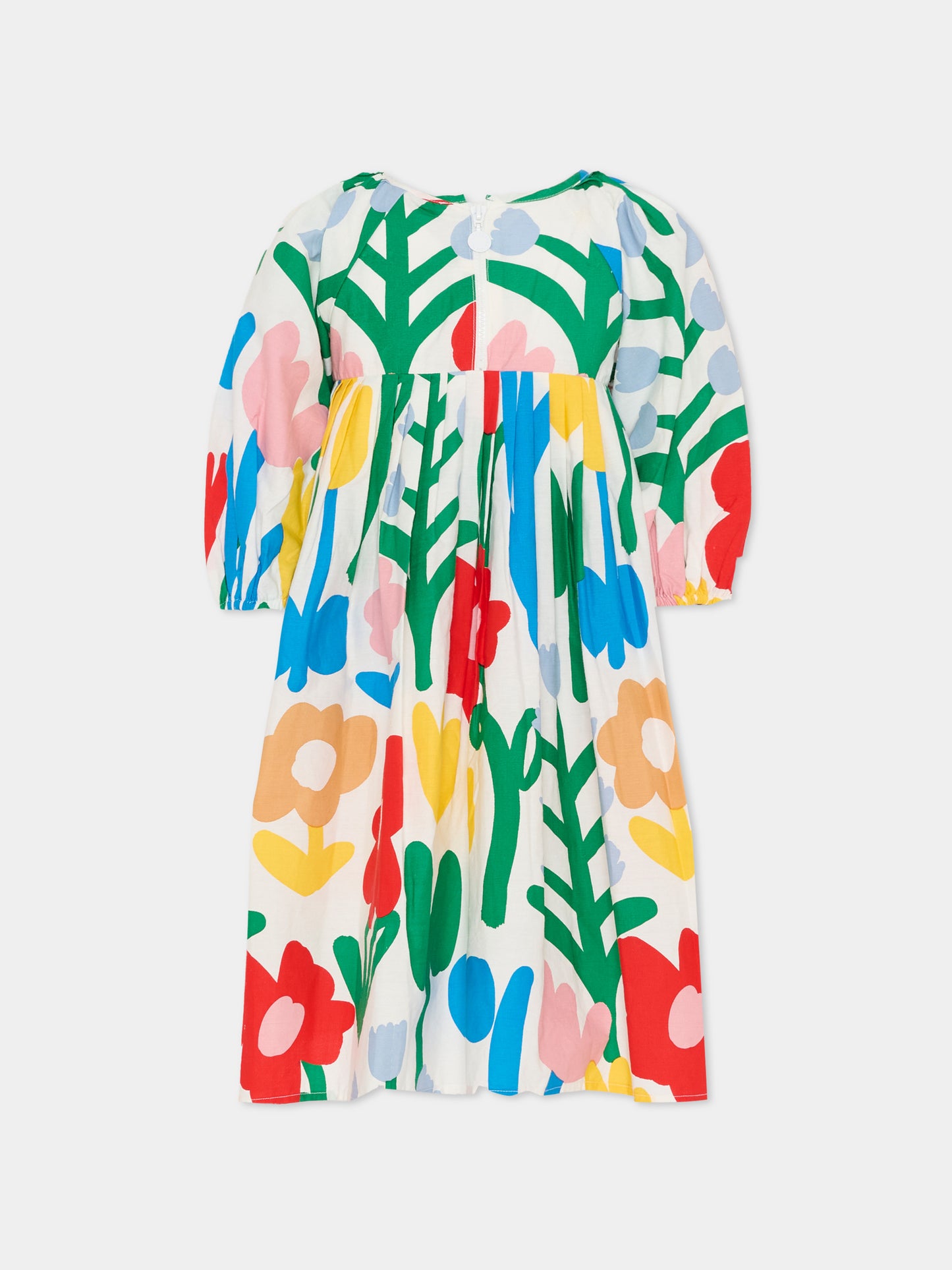 Vestito multicolor per bambina con stampa floreale,Stella Mccartney Kids,TY1C21-Z3461 101MC