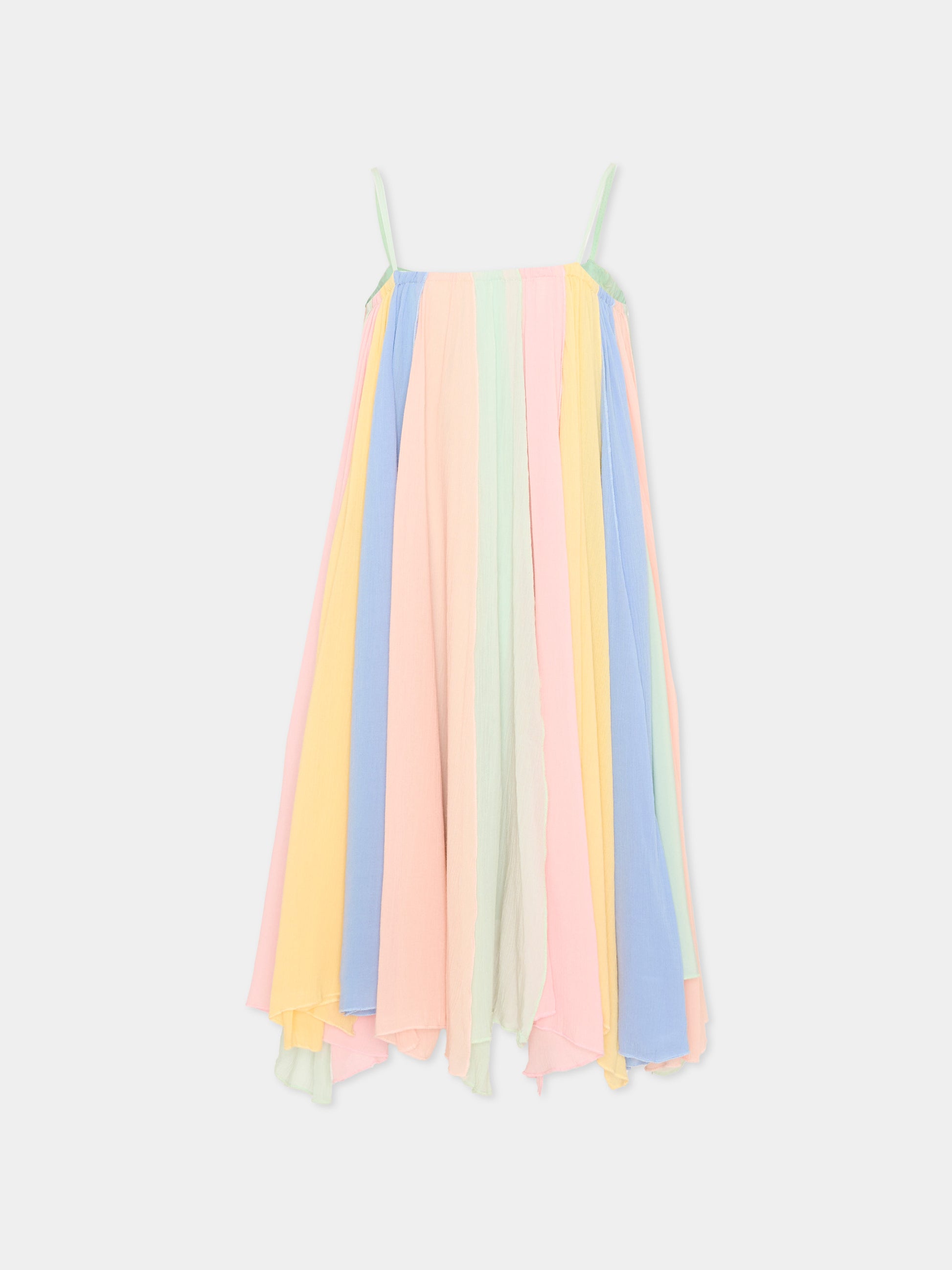 Abito multicolor per bambina plissé,Stella Mccartney Kids,TY1D62-Z3556 999