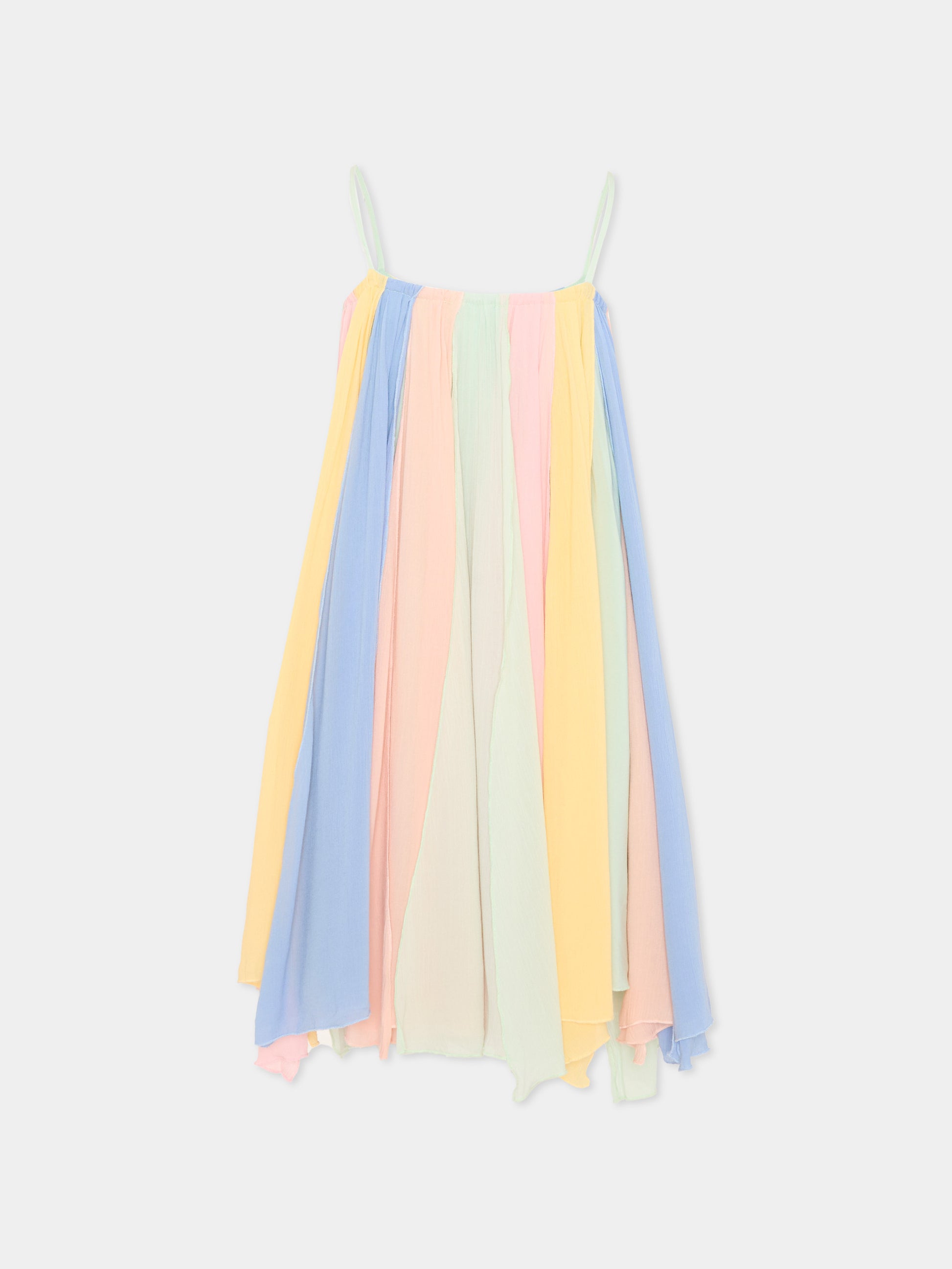 Abito multicolor per bambina plissé,Stella Mccartney Kids,TY1D62-Z3556 999