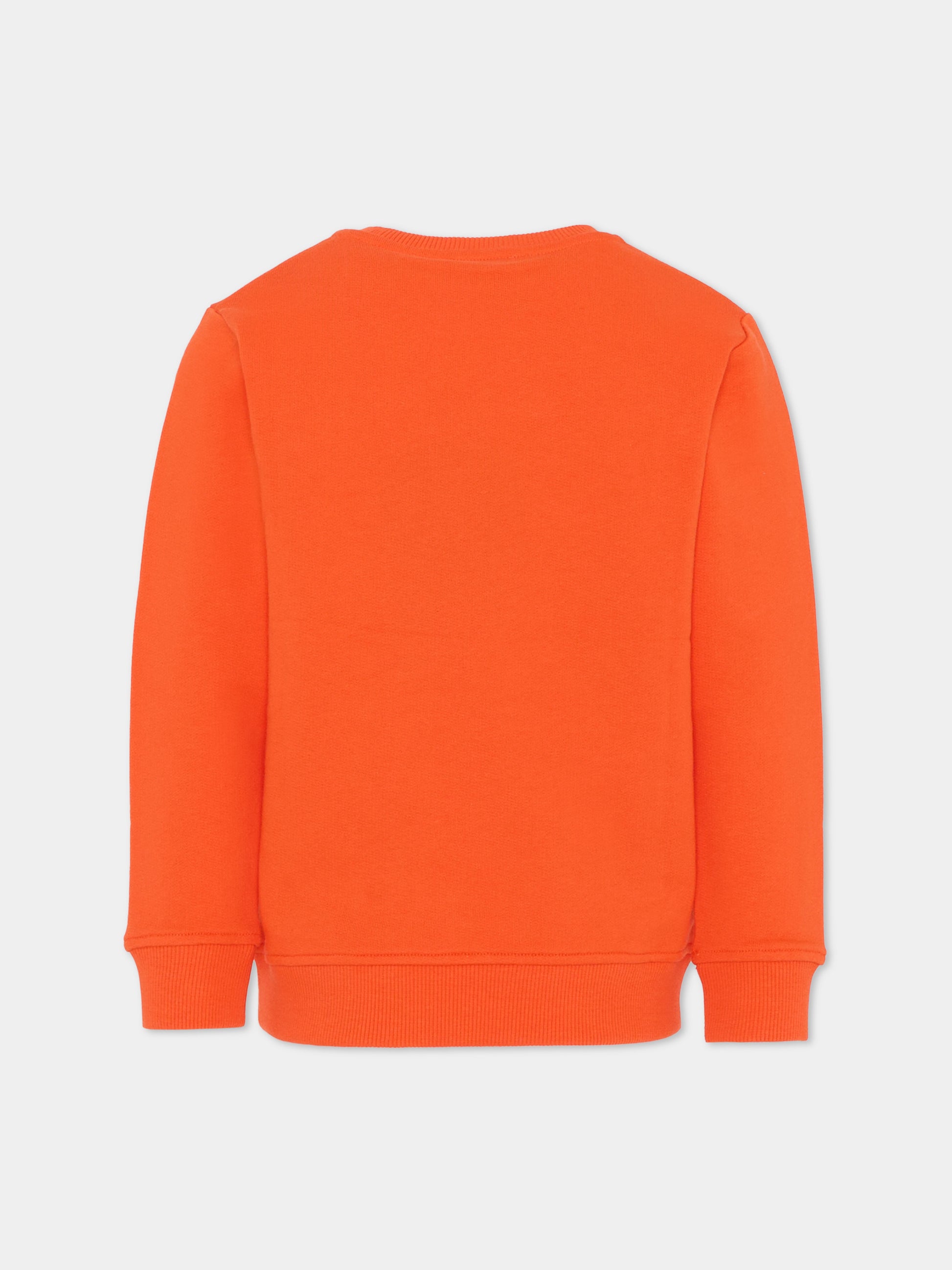 Felpa rossa per bambina con stampa floreale,Stella Mccartney Kids,TY4B00-Z0499 426