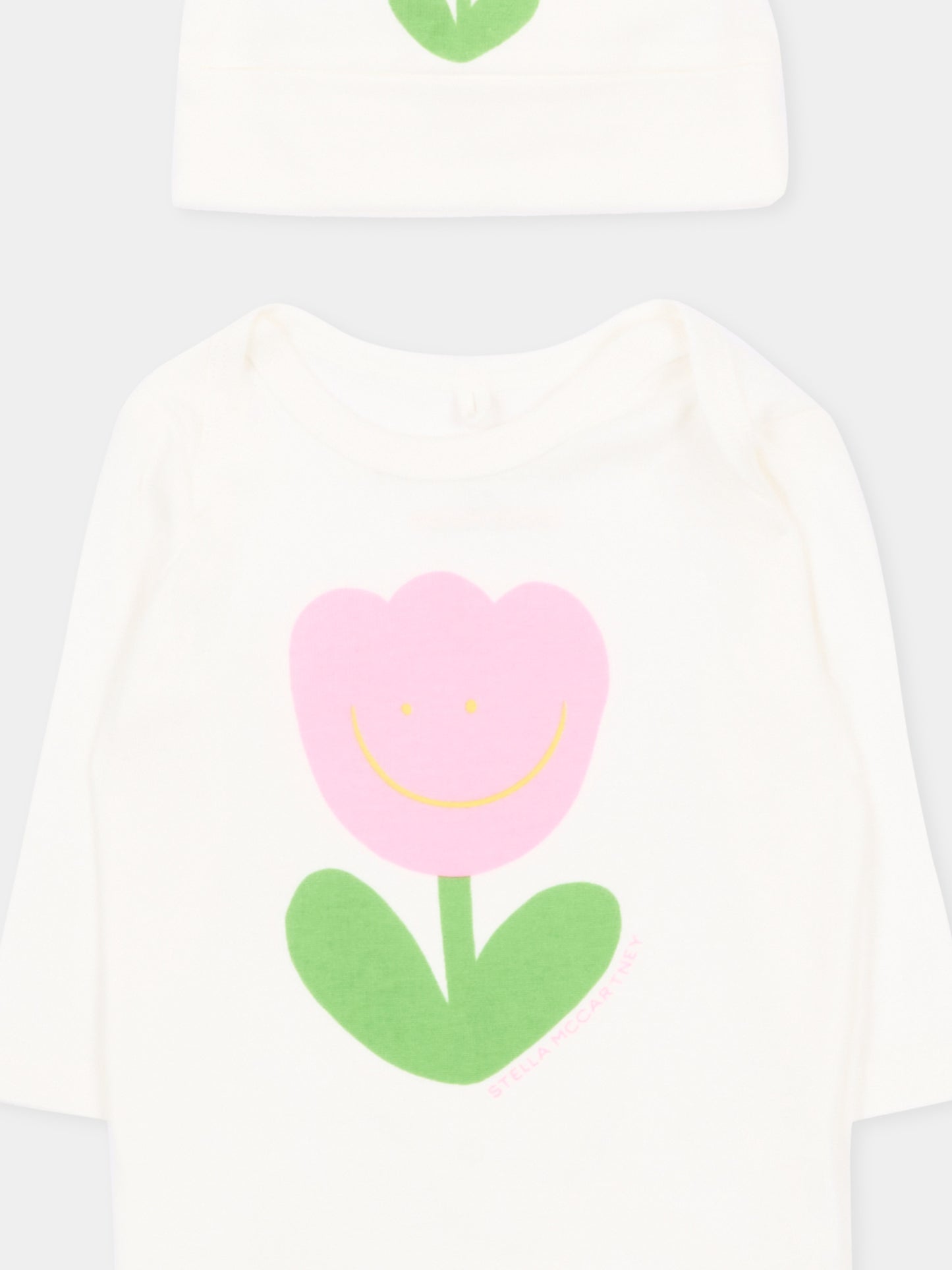 Set tutina avorio per neonata con tulipano,Stella Mccartney Kids,TYB020-Z0669 101