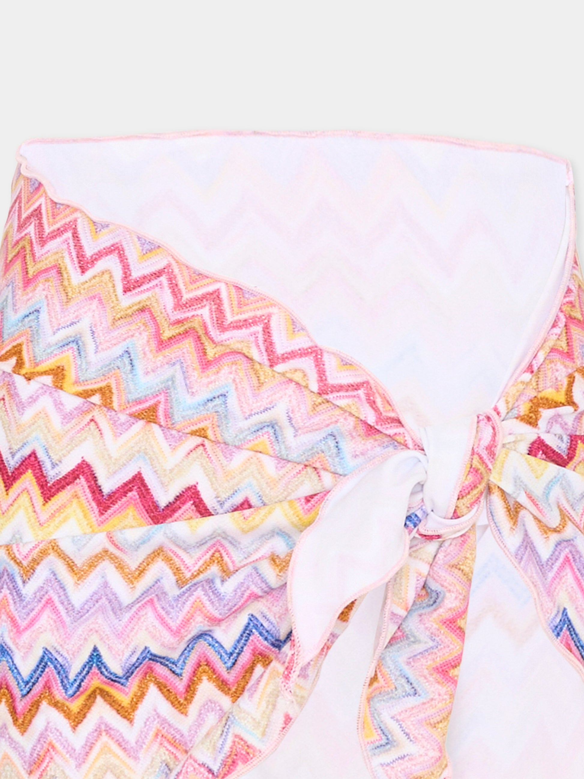 Copricostume multicolor per bambina zigzag,Missoni,MYCB09-Z3801 999
