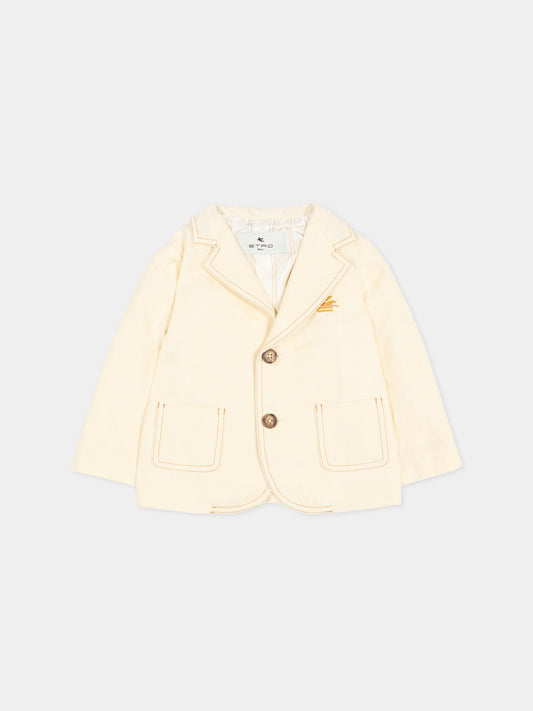 Giacca avorio per neonato paisley jacquard,Etro,GY2504-I0308 105