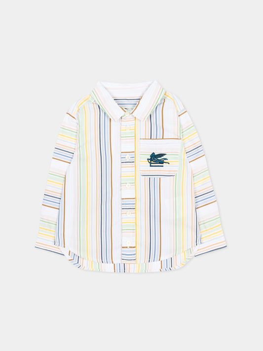 Camicia multicolor a righe per neonato,Etro,GY5500-Z3654 101VE