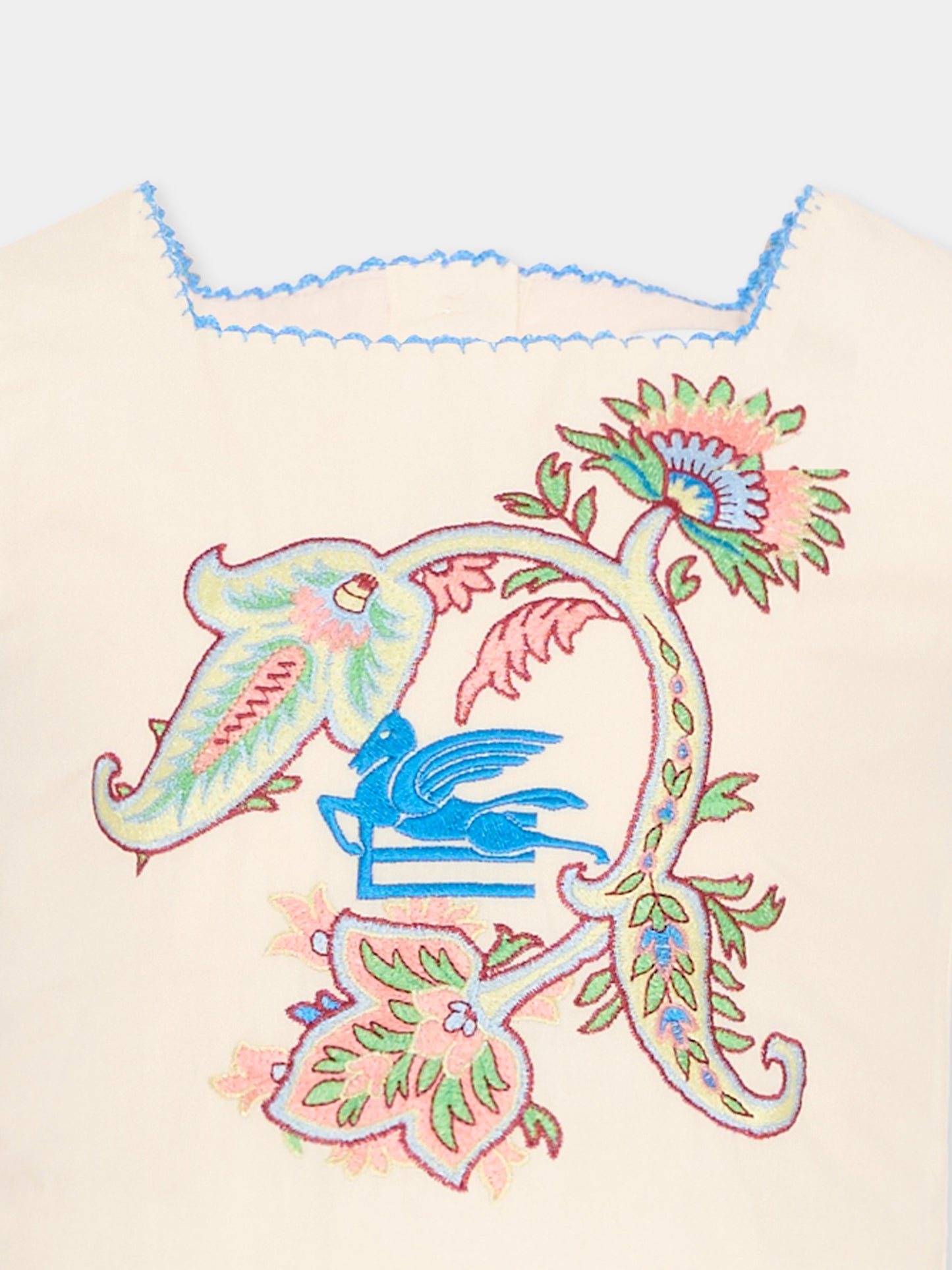 Top beige per bambina con ricamo paisley,Etro,GY5A92-P0287 107