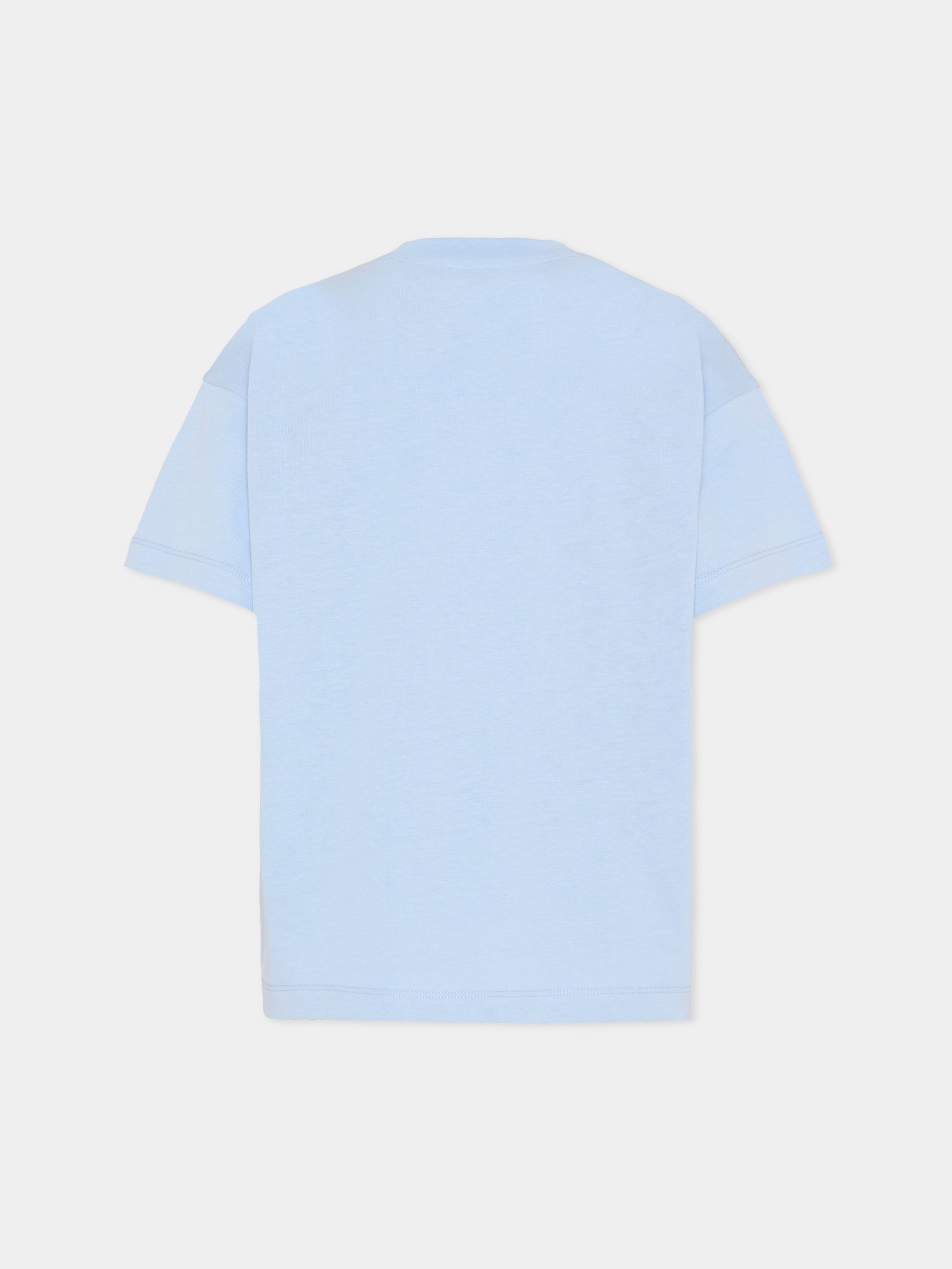 T-shirt celeste per bambino con Pegaso,Etro,GY8P91-Z3672 602
