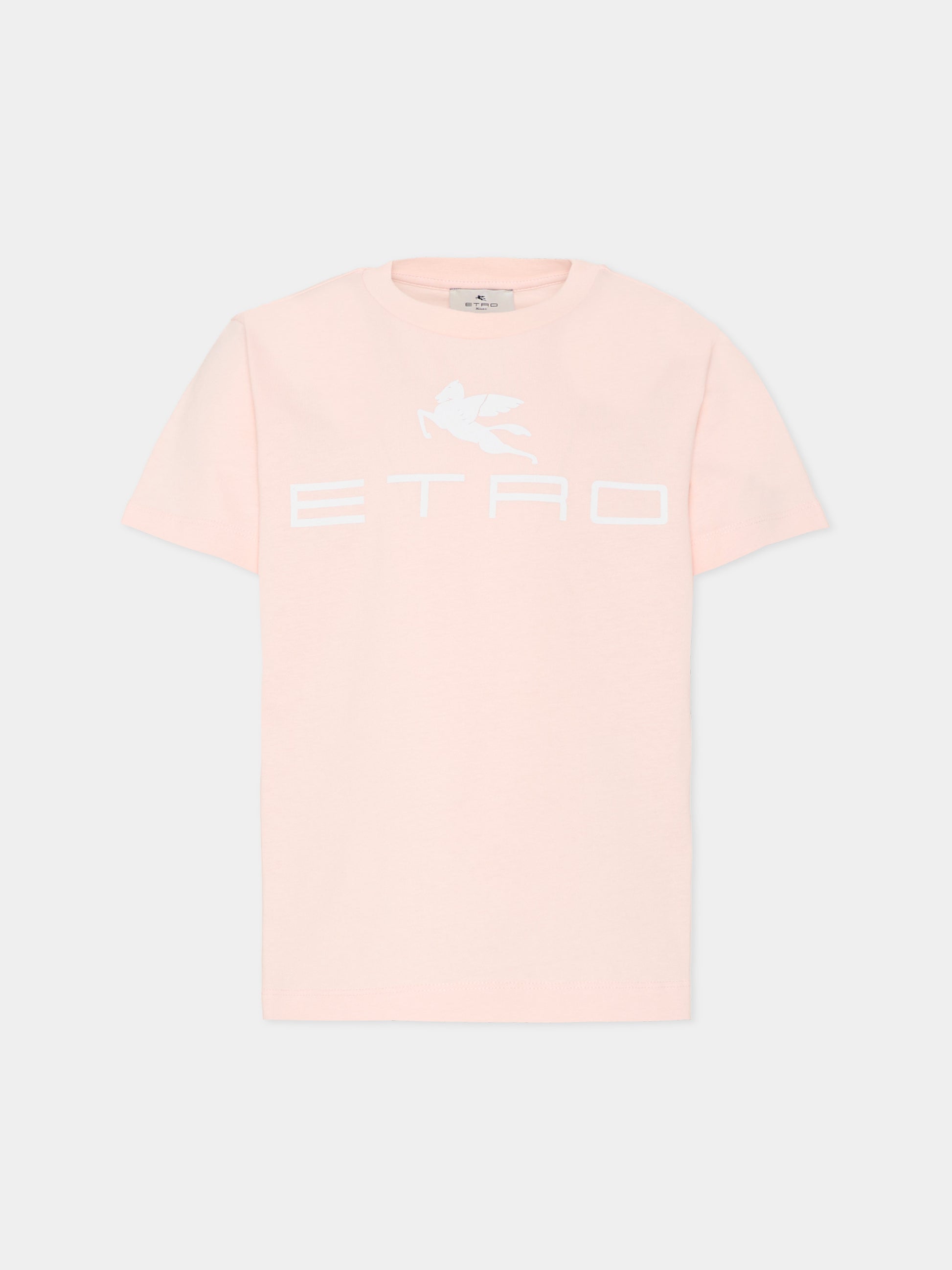 T-shirt rosa per bambina con Pegaso,Etro,GY8Q11-Z3672 501