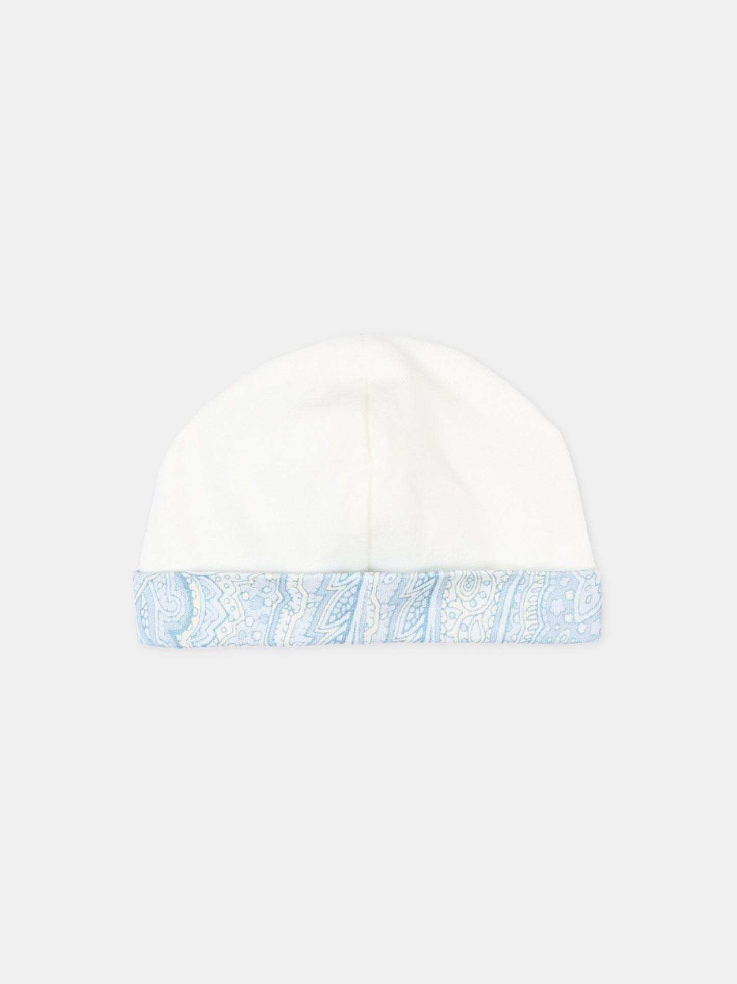 Set tutina celeste per neonato con stampa paisley,Etro,GYB530-Z3771 602