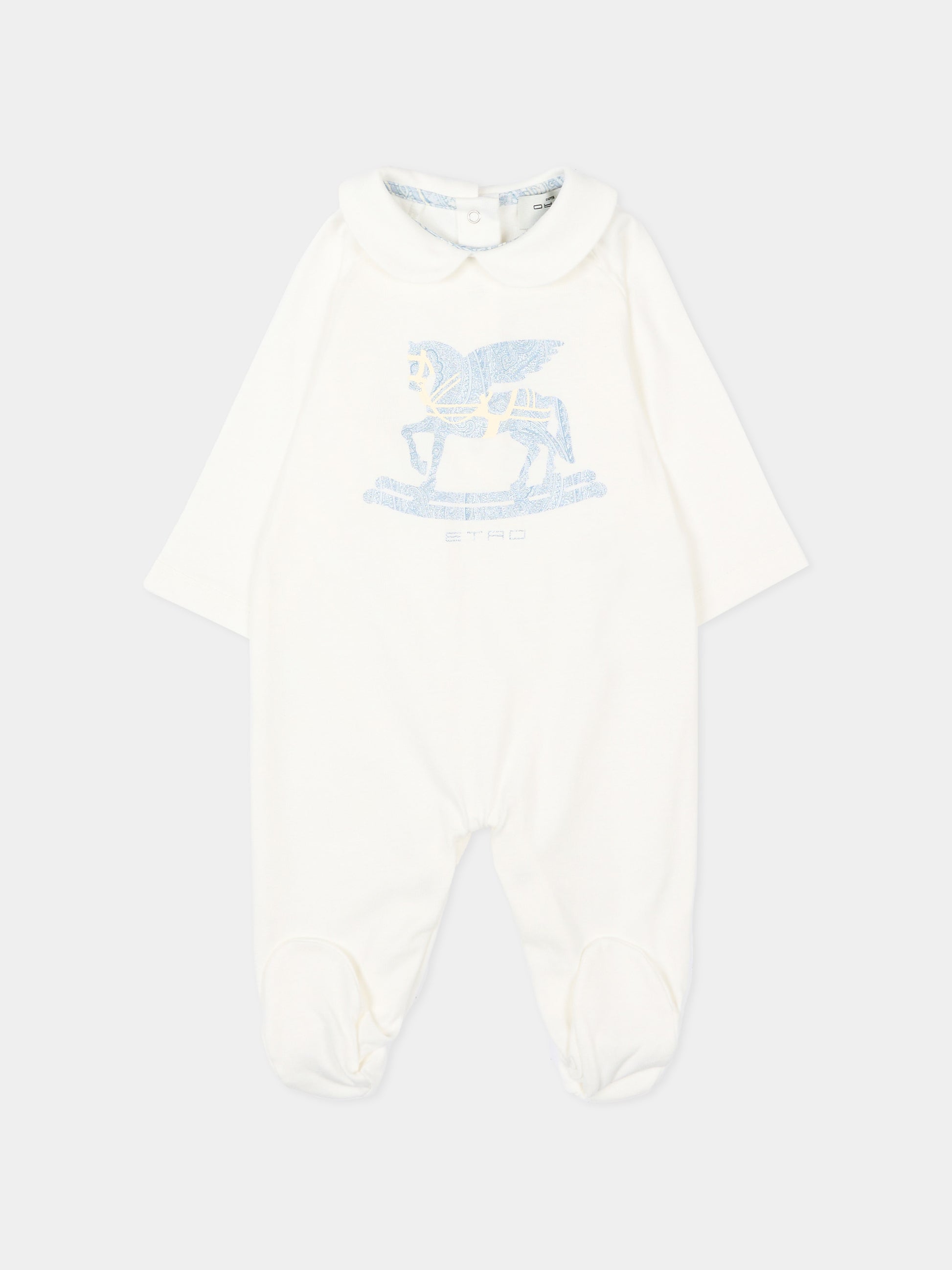 Set tutina avorio per neonato paisley Pegaso,Etro,GYB540-Z3672 102CE