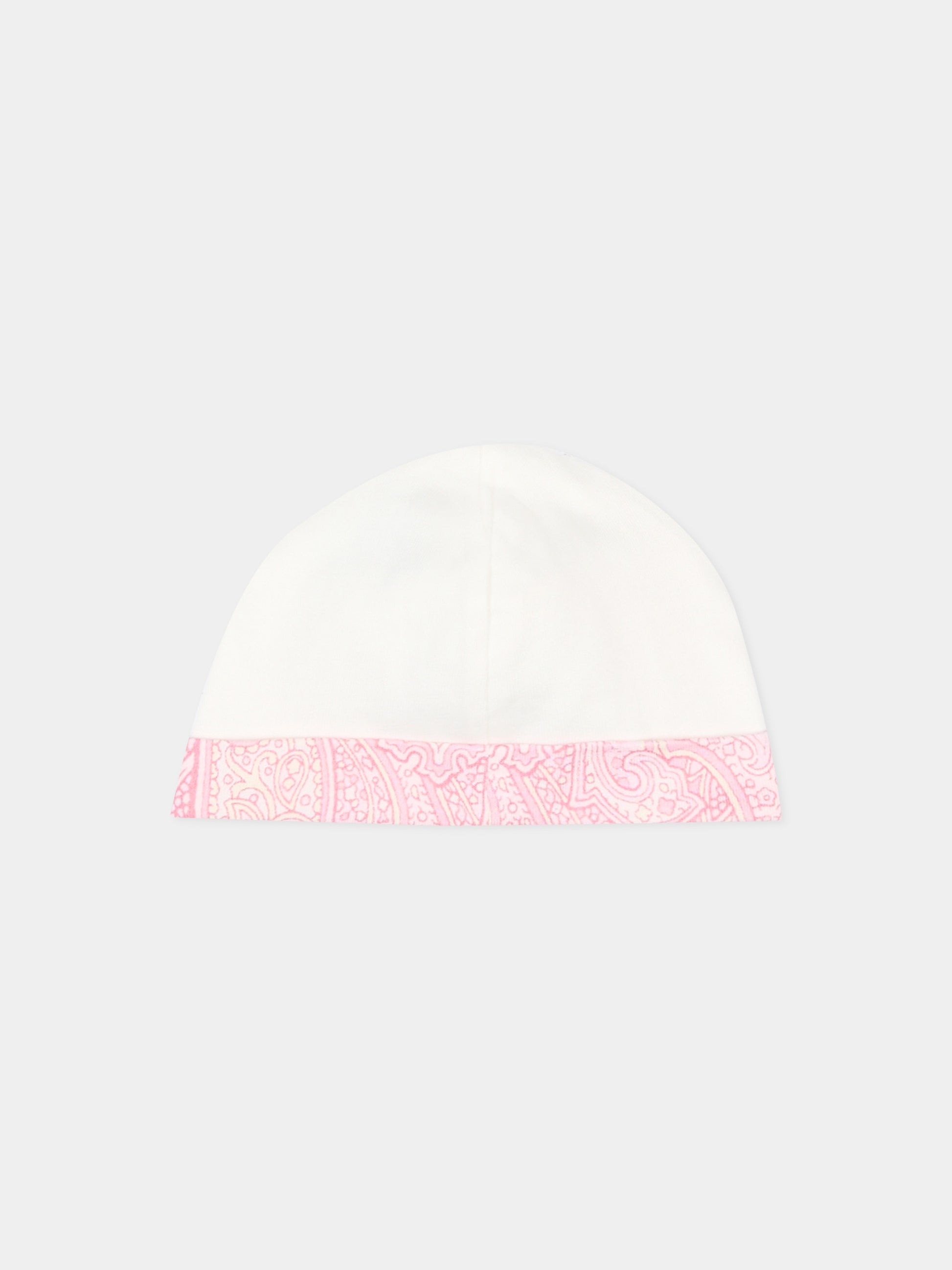 Set tutina avorio per neonata con logo Pegaso,Etro,GYB540-Z3672 102RS