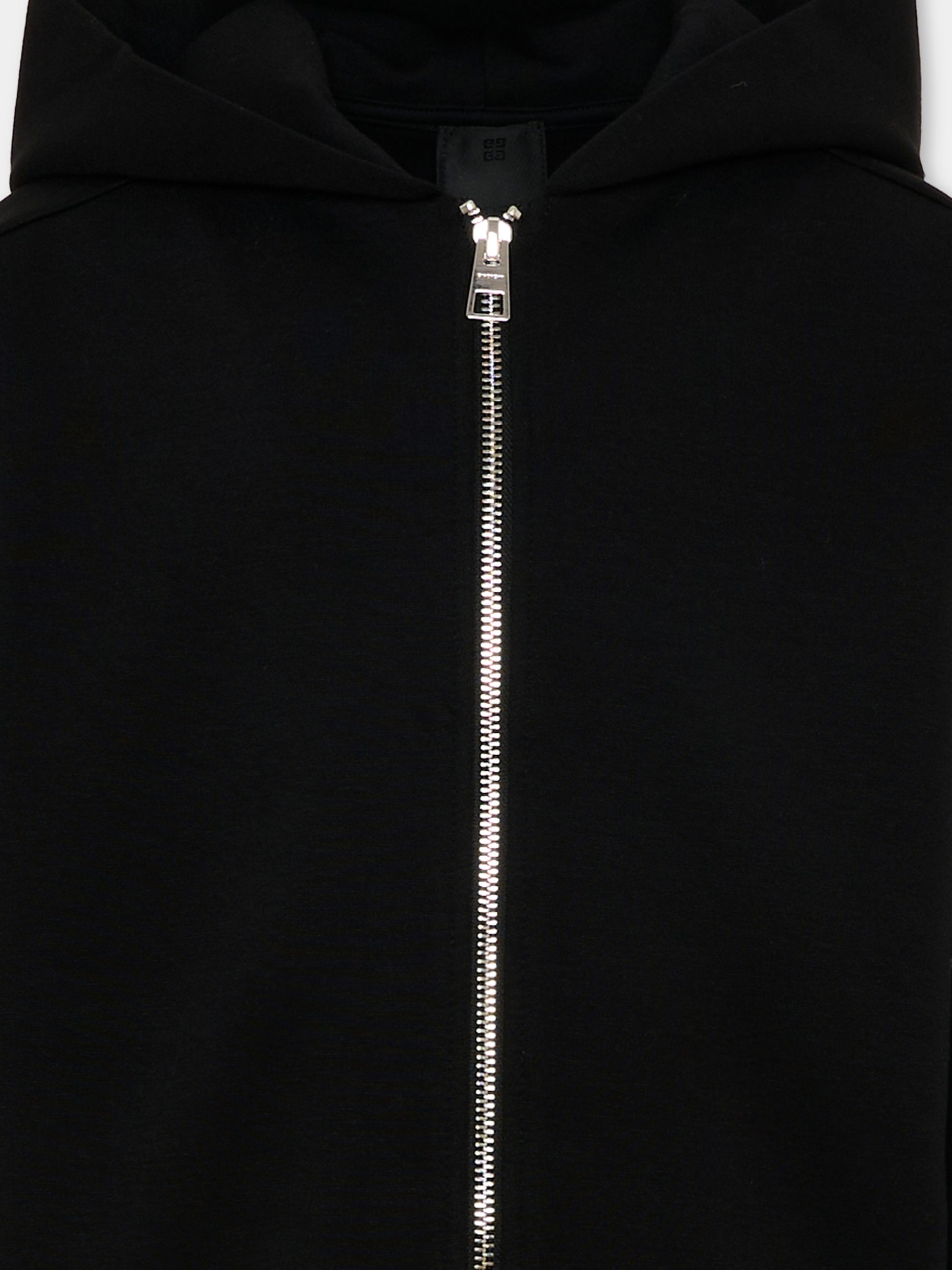 Felpa nera per bambino con logo,Givenchy Kids,H31097 09B