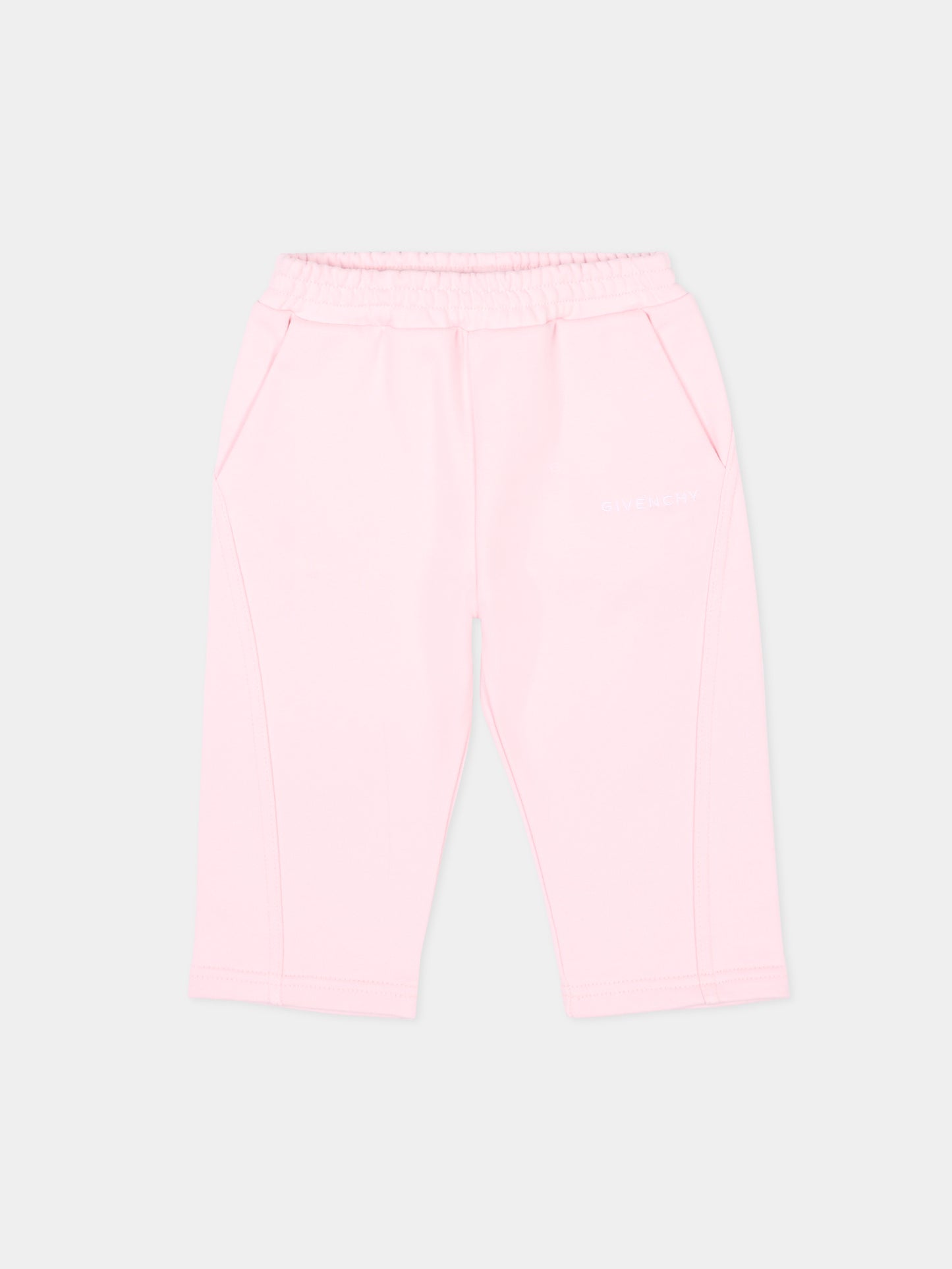 Pantaloni sportivi rosa per neonata logo,Givenchy Kids,H31168 44Z