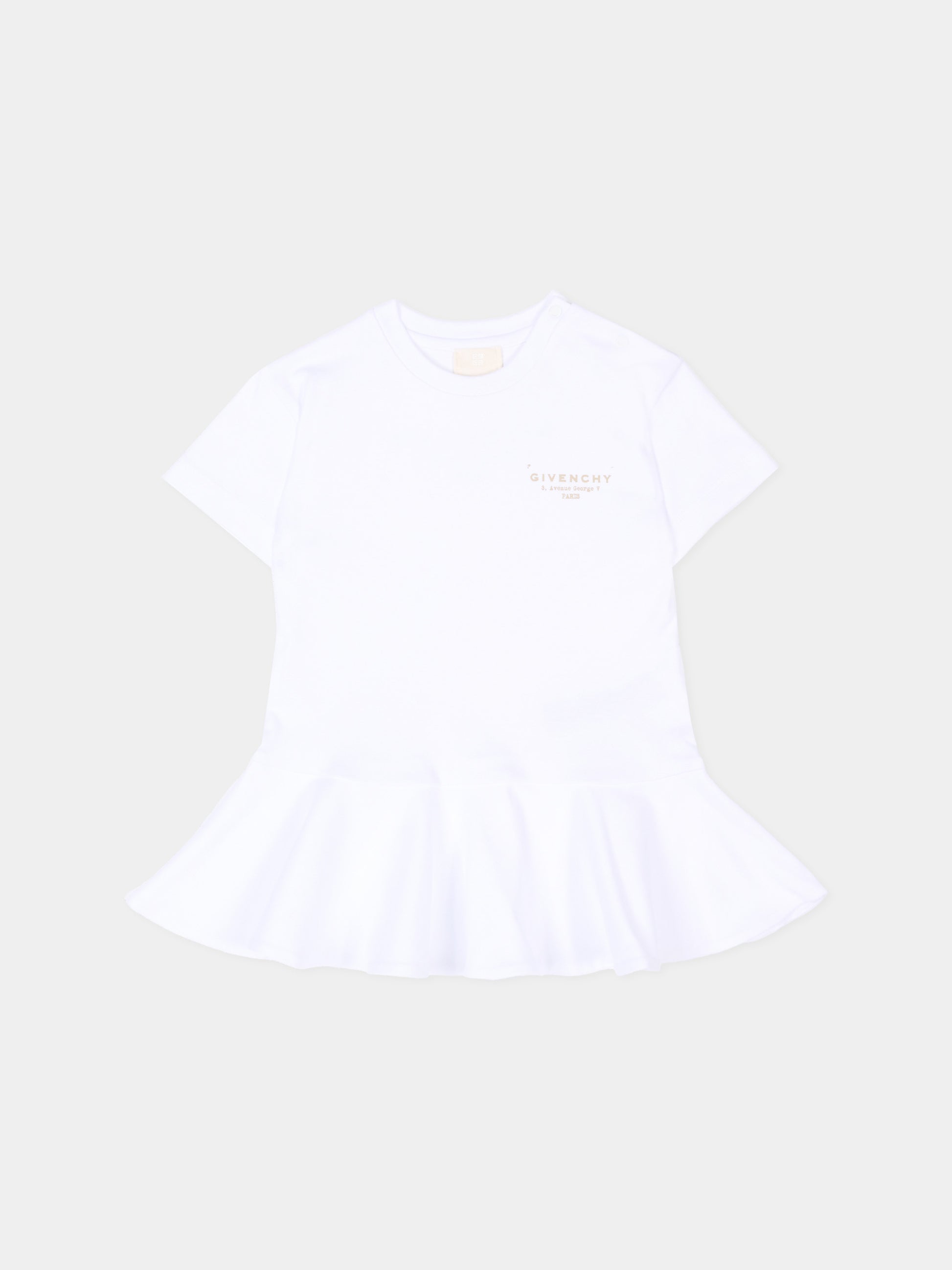 Vestito bianco Givenchy Paris per neonata,Givenchy Kids,H31179 10P