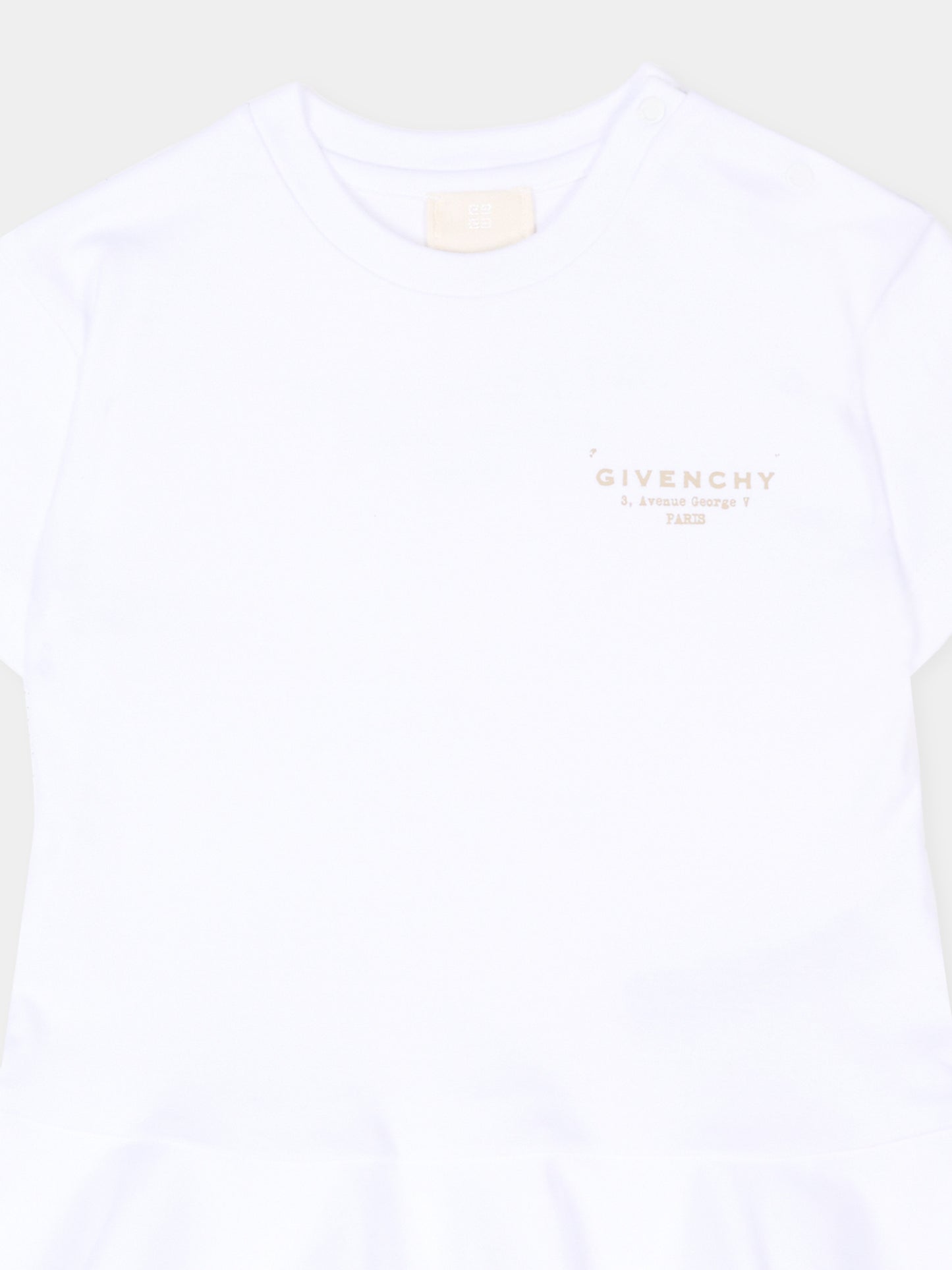 Vestito bianco Givenchy Paris per neonata,Givenchy Kids,H31179 10P