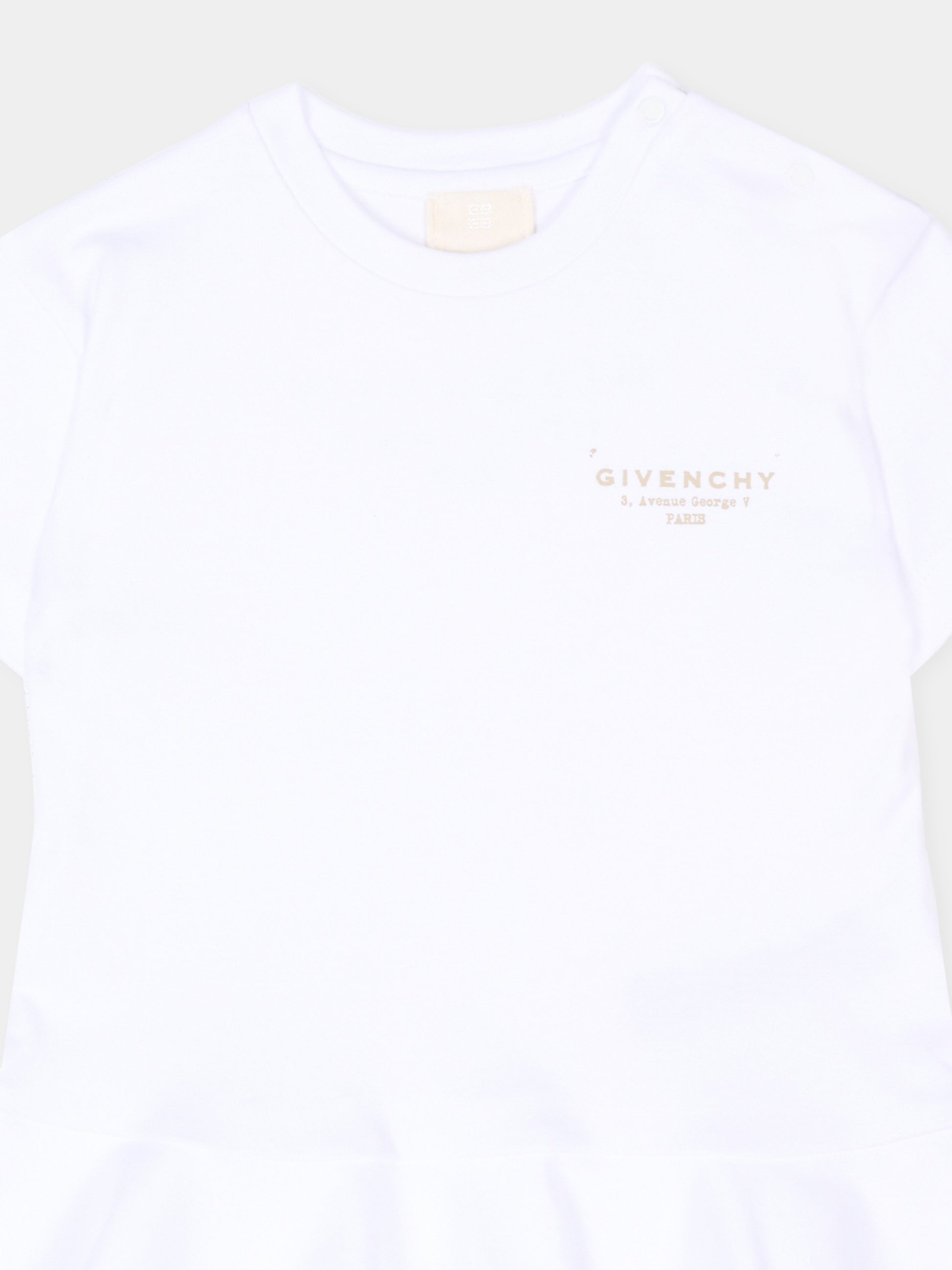 Vestito bianco Givenchy Paris per neonata,Givenchy Kids,H31179 10P