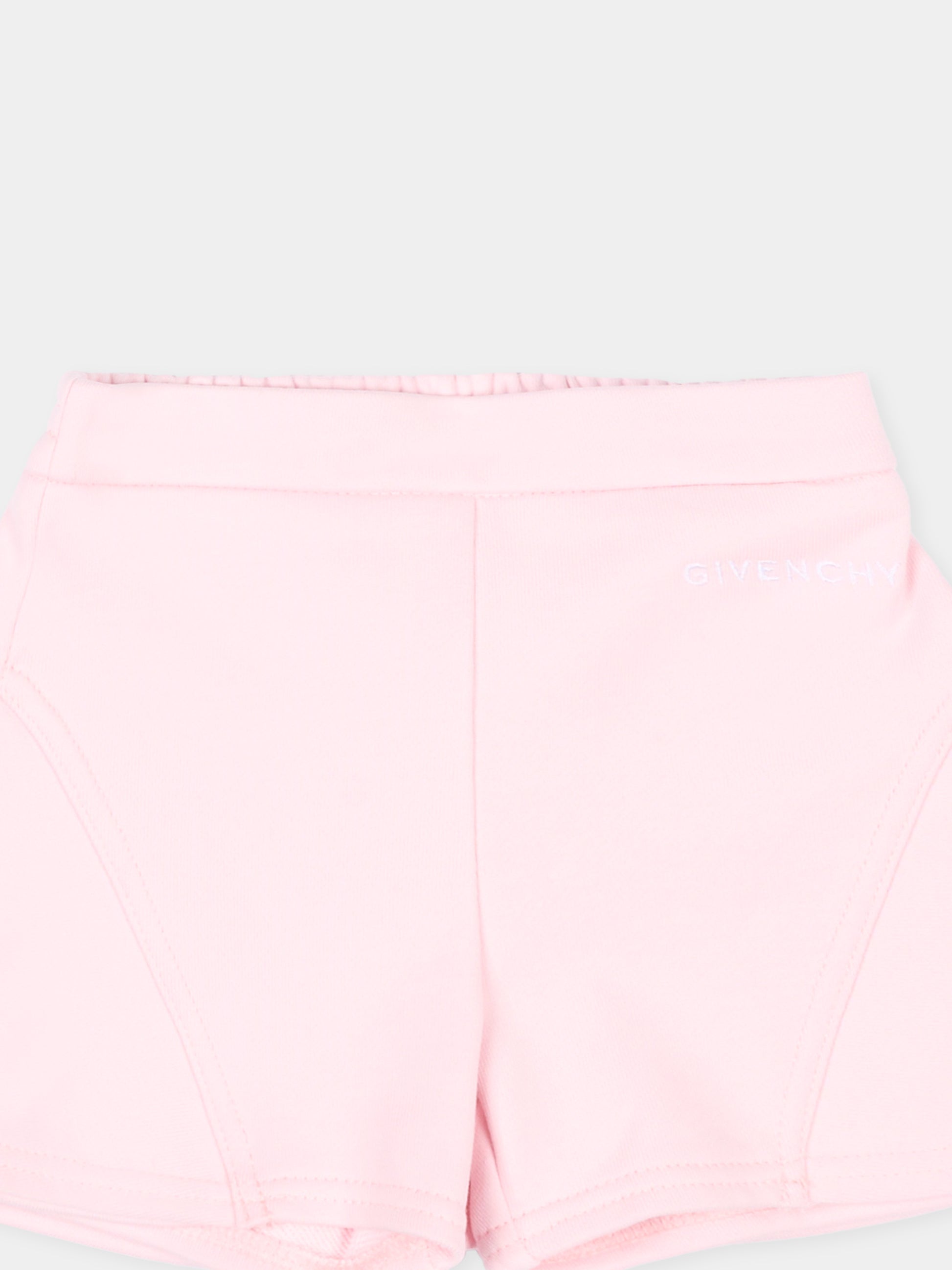 Shorts sportivi rosa per neonata,Givenchy Kids,H31183 44Z