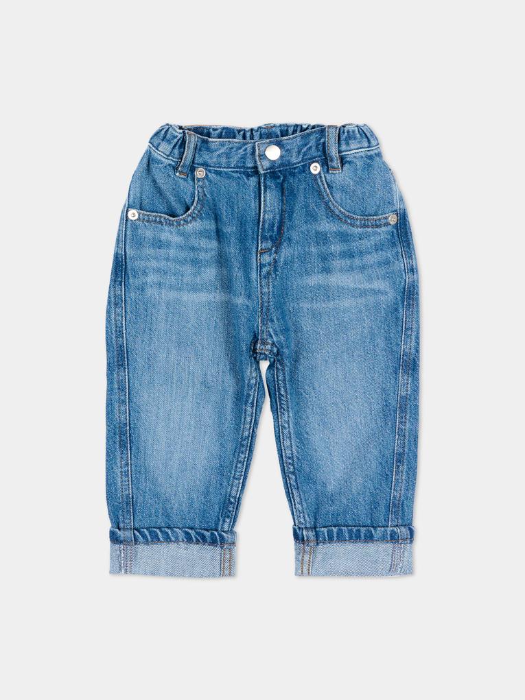 Jeans denim per neonato con logo,Givenchy Kids,H31188 Z25