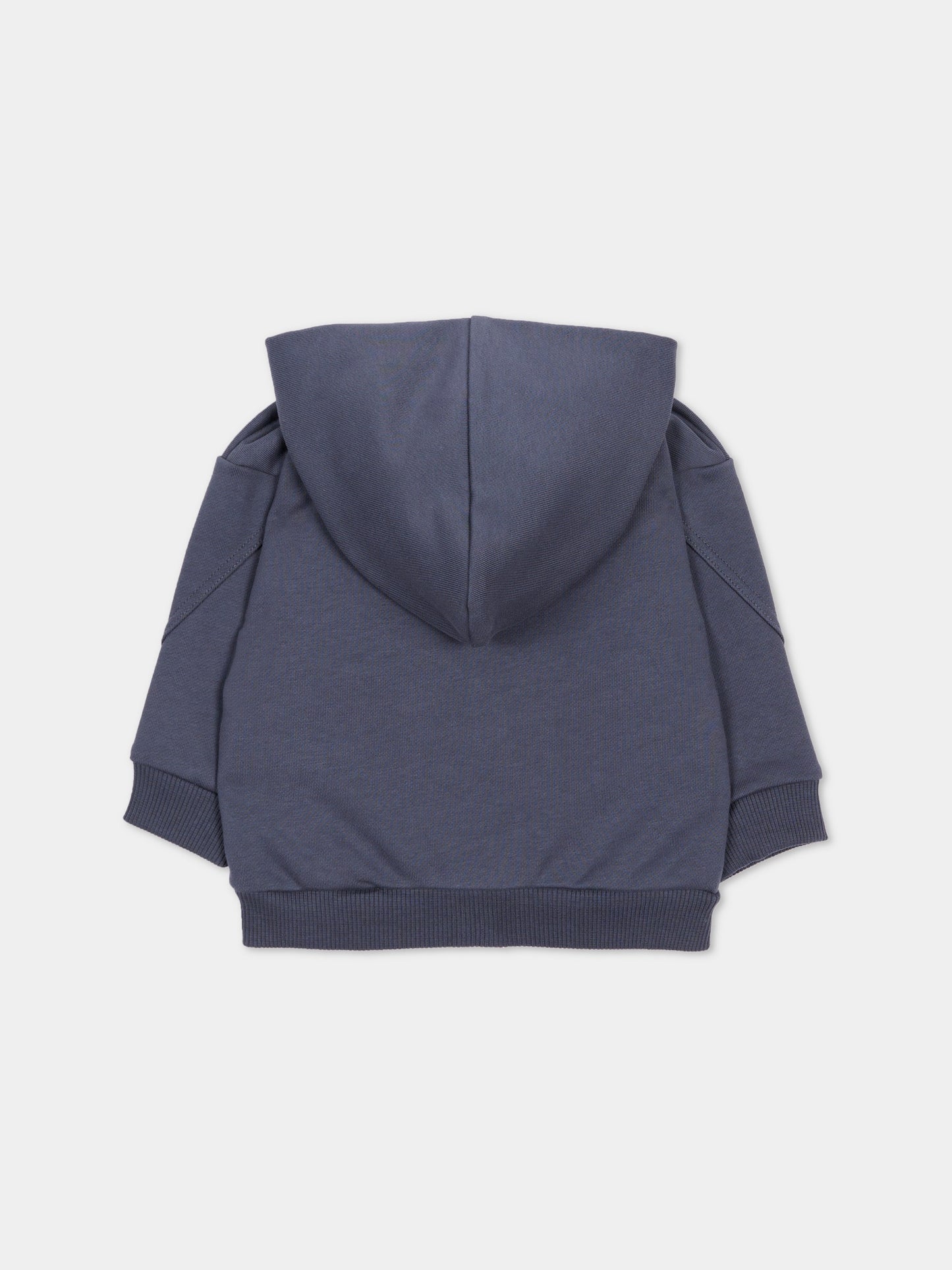 Felpa grigia per neonato con logo,Givenchy Kids,H31195 061