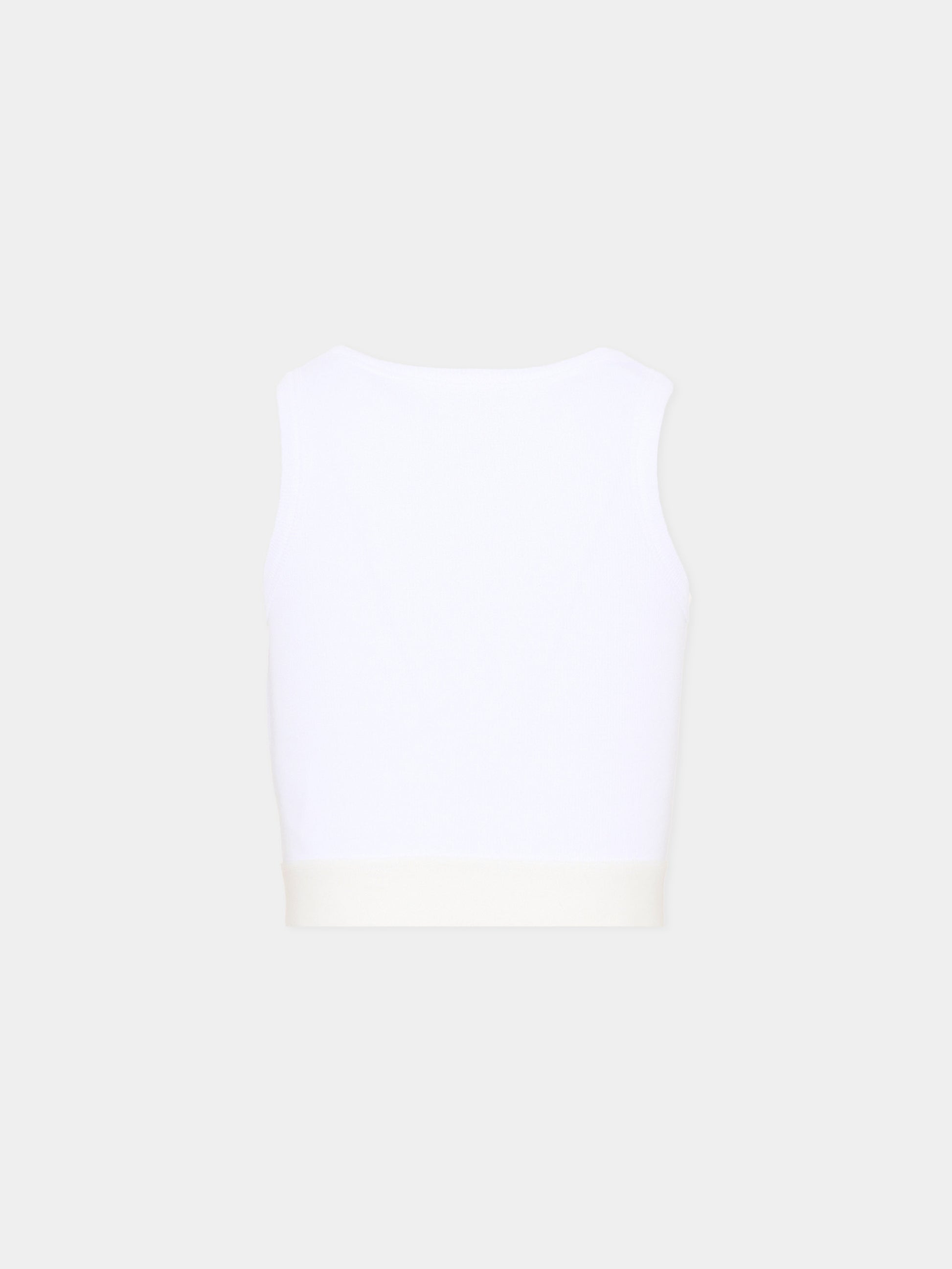 Top bianco per bambina con logo,Givenchy Kids,H31223 10P