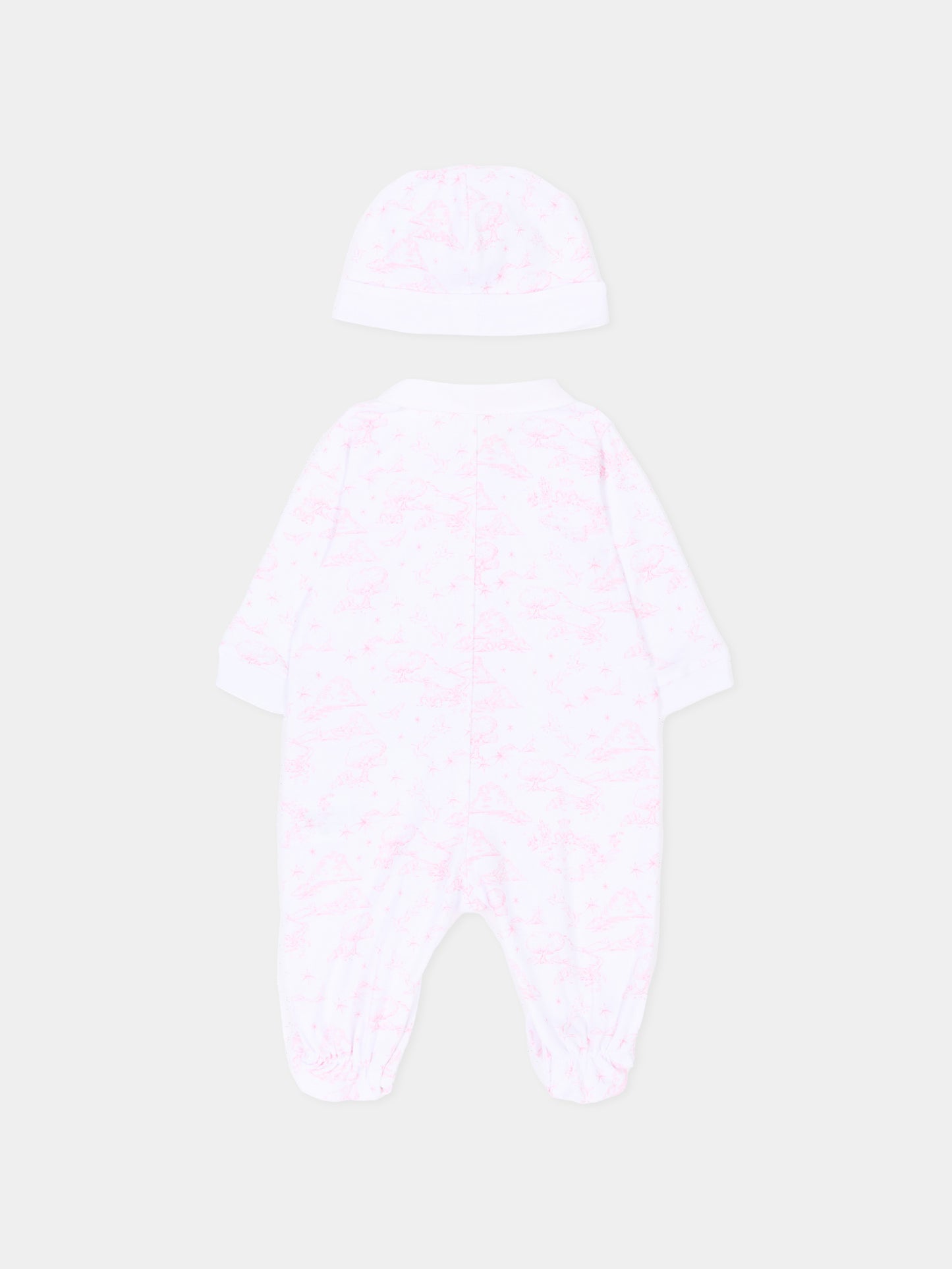 Set tutina multicolor per neonata con logo,Givenchy Kids,H31269 N54