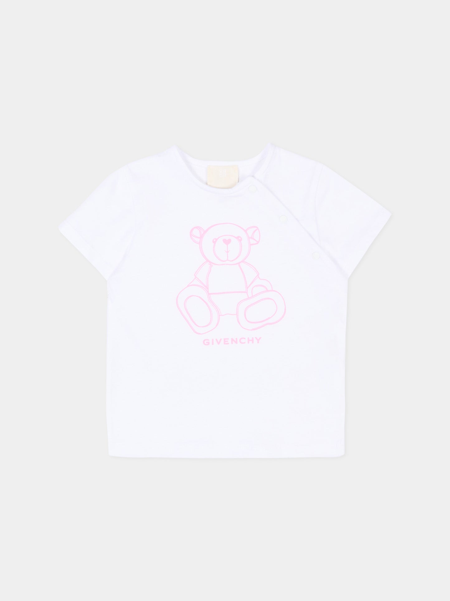 Completo sportivo rosa per neonata con logo,Givenchy Kids,H31270 44Z