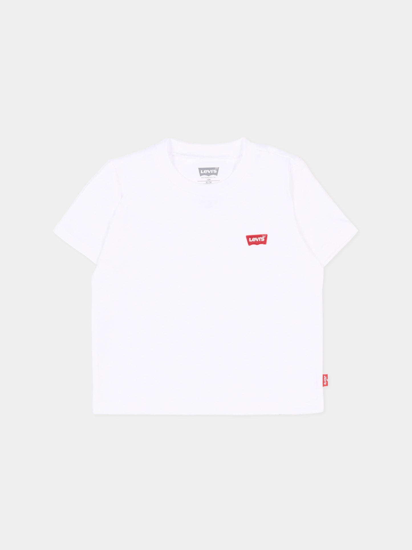 T-Shirt bianca per neonati con logo,Levi's Kids,6EA100 001