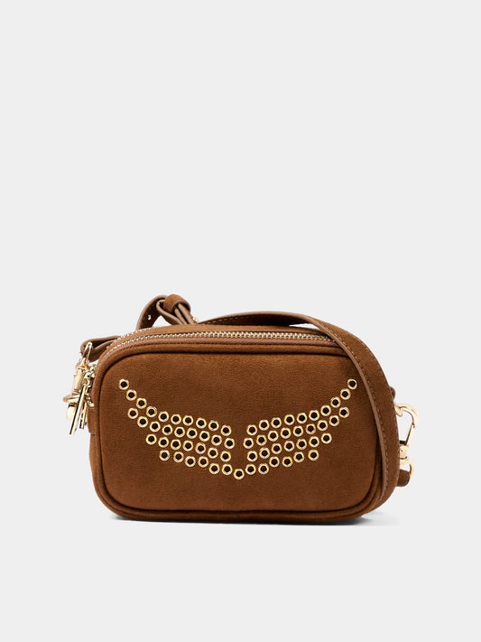 Borsa casual marrone Wings per bambina,Zadig & Voltaire Kids,X60614 367