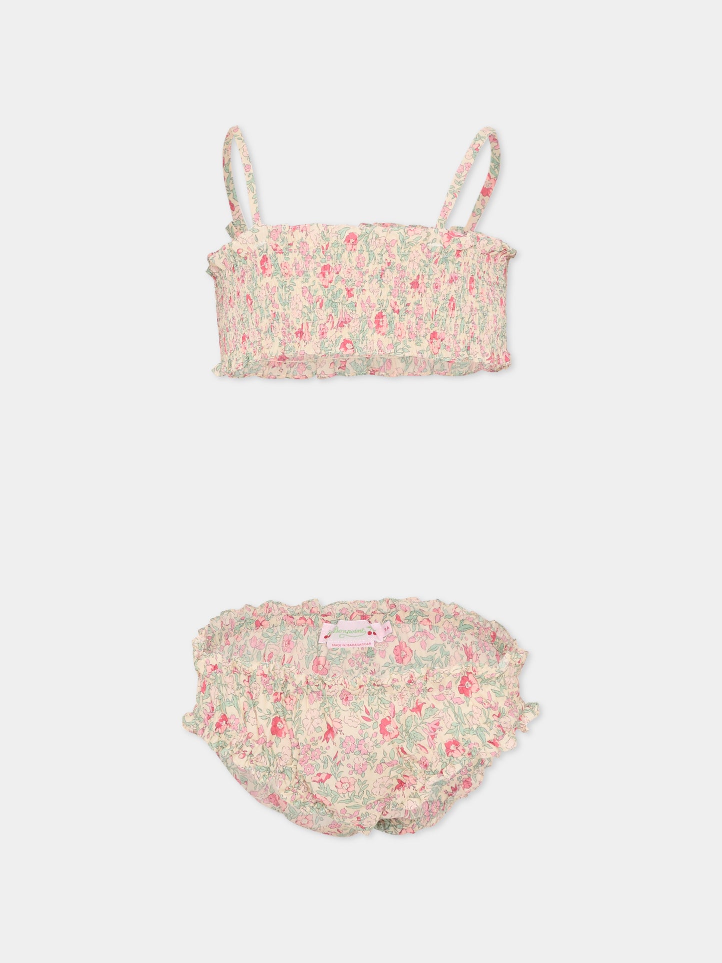 Slip e bikini multicolor per bambina con stampa floreale,Bonpoint,S06GSSW00003 528