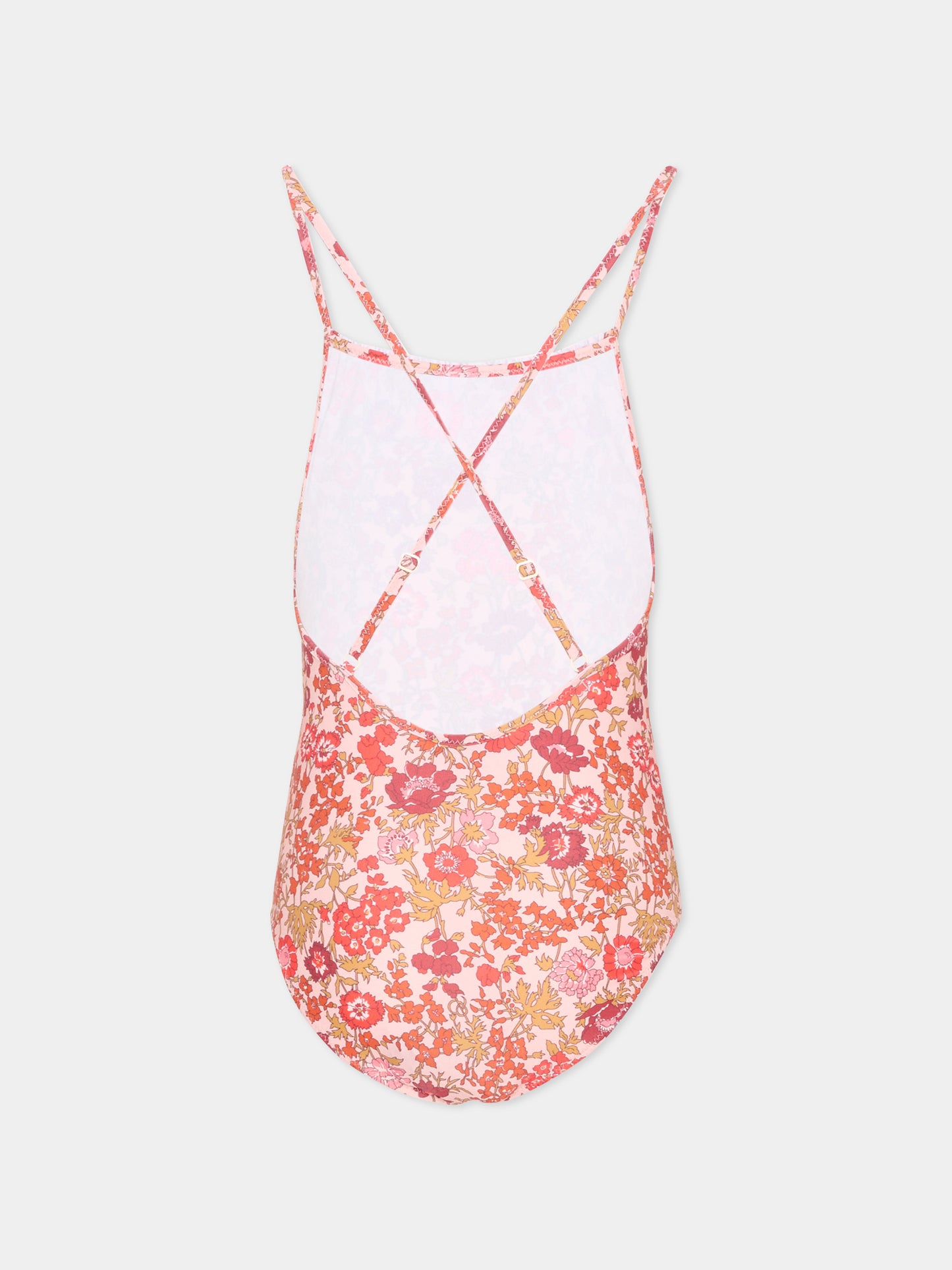 Costume intero multicolor floreale per bambina,Bonpoint,S06GSSW00004 520