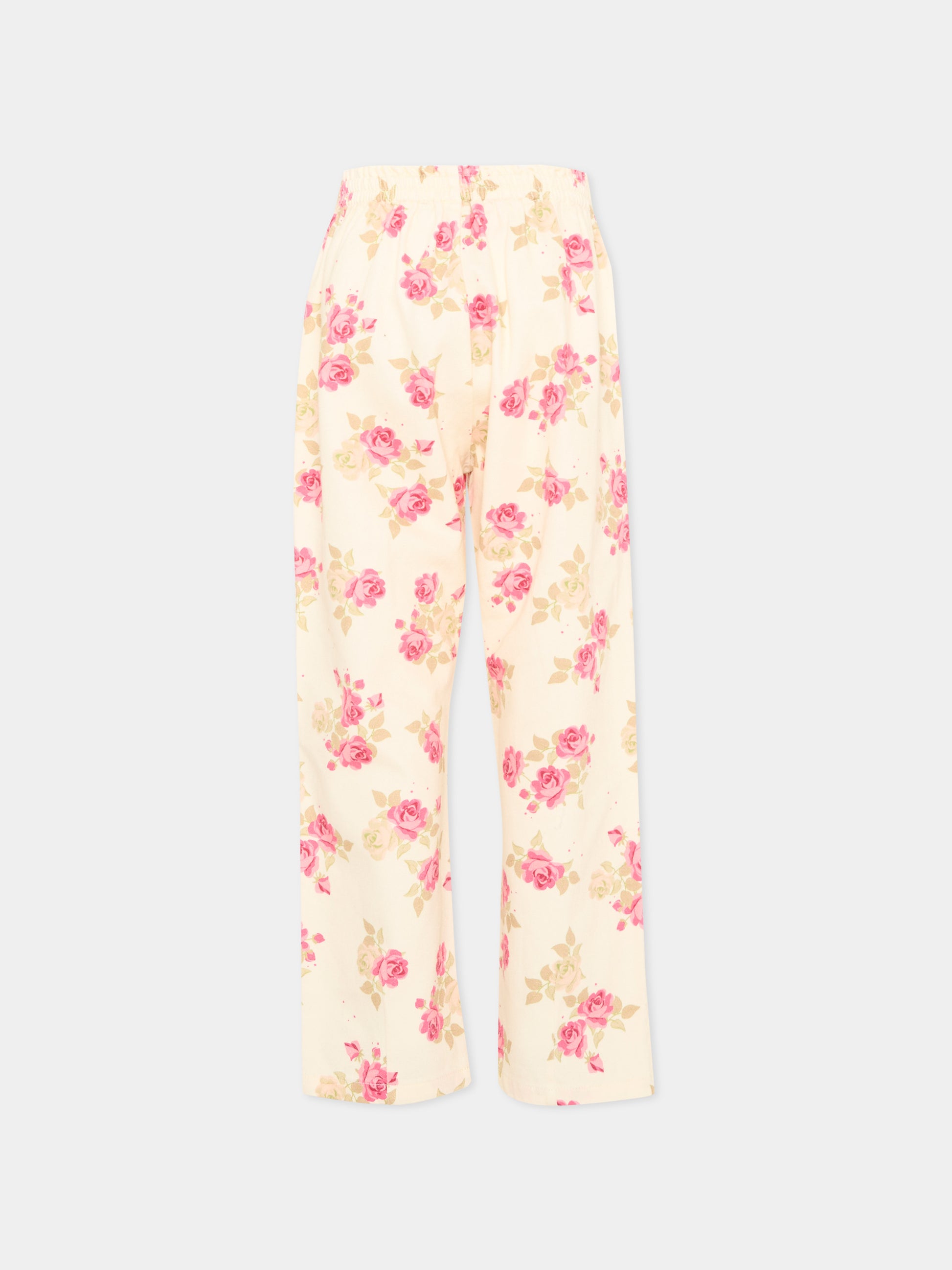 Pantaloni multicolor Midori Blanc per bambina floreali,Konges Sløjd,KS104970 MIDORI BLANC