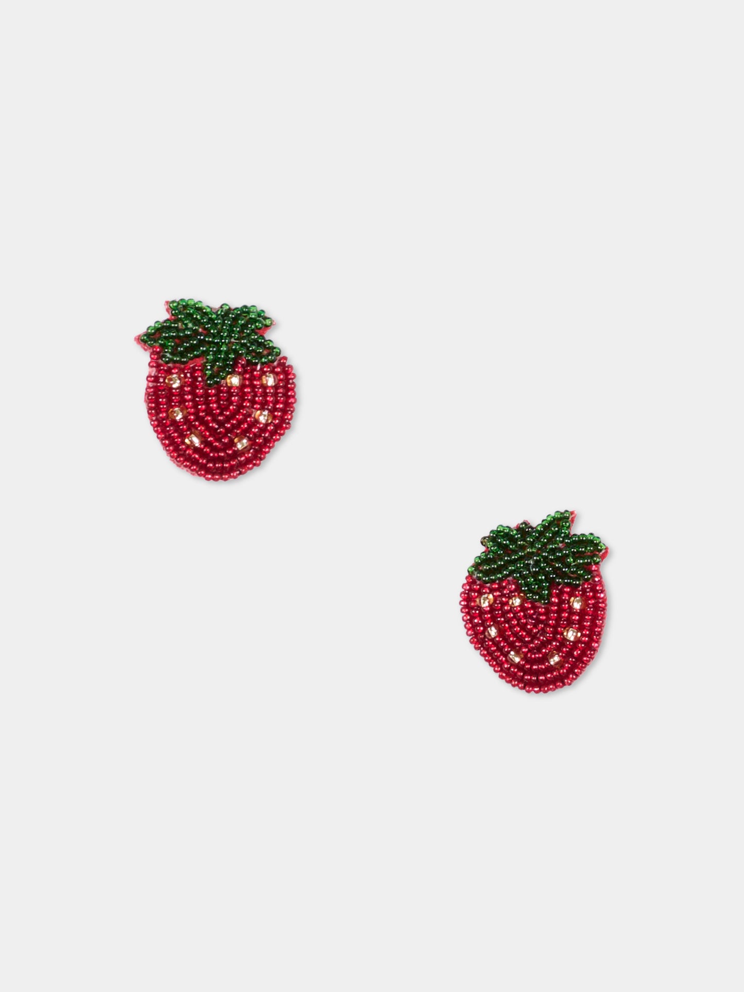 Fermaglio rosso per bambina con fragole