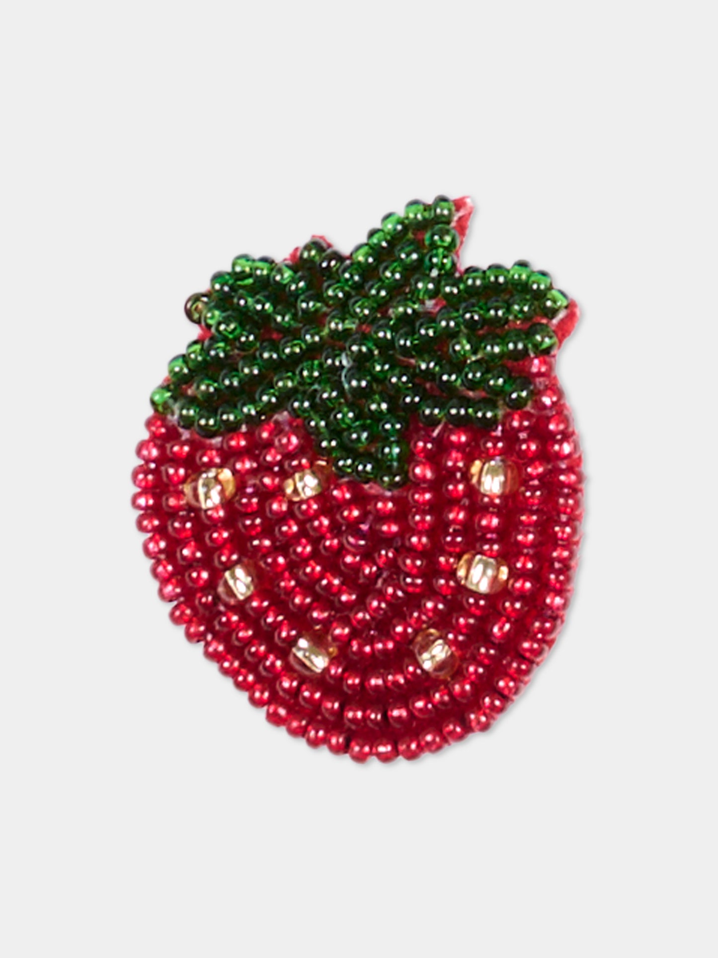 Fermaglio rosso per bambina con fragole