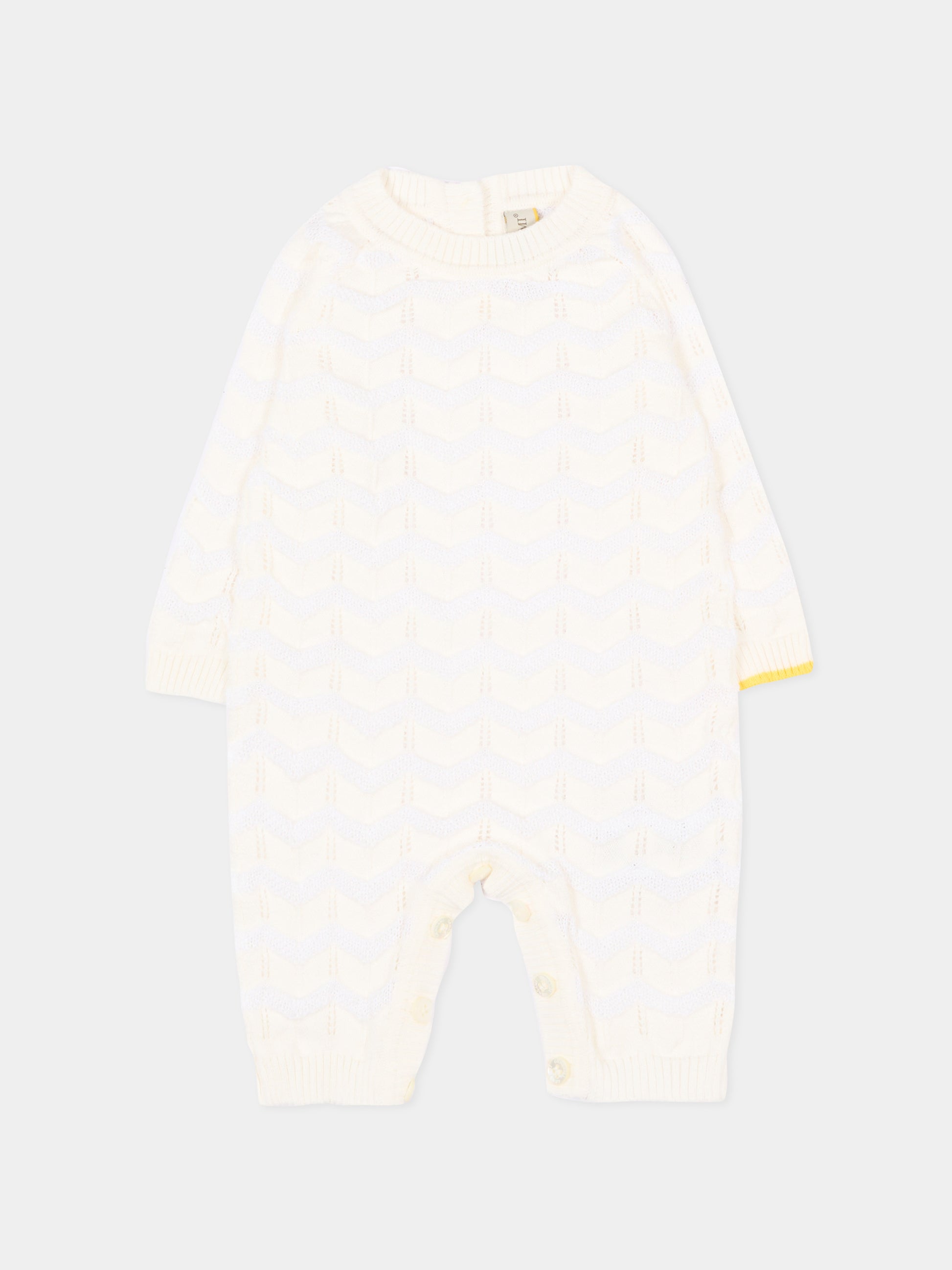 Tutina avorio in maglia per neonati,Gensami,ROLONG-ZIGRAY-CO OFF WHITE