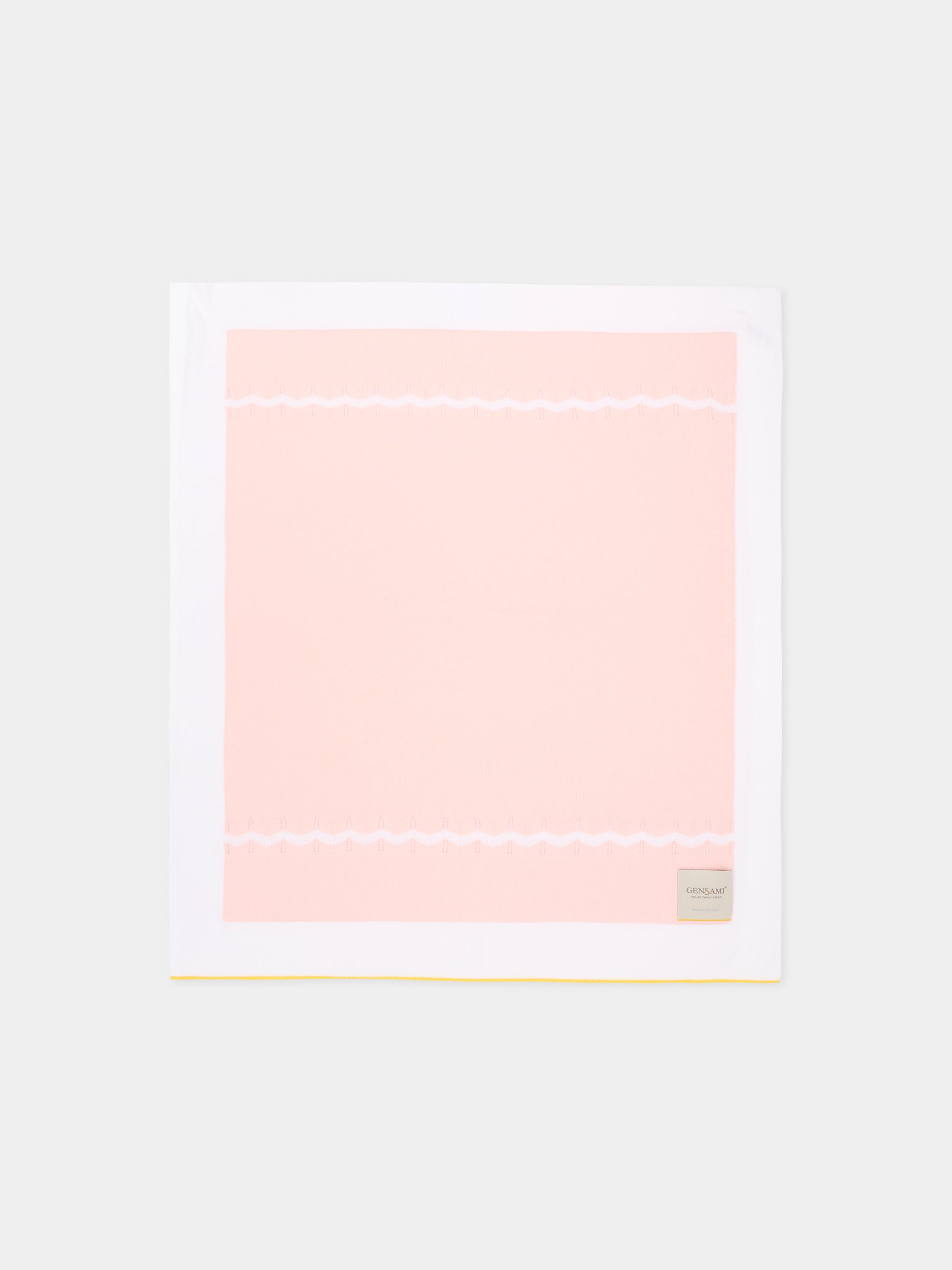 Coperta rosa per neonata chevron,Gensami,BLA-ZIGRAY-CO BABY PINK