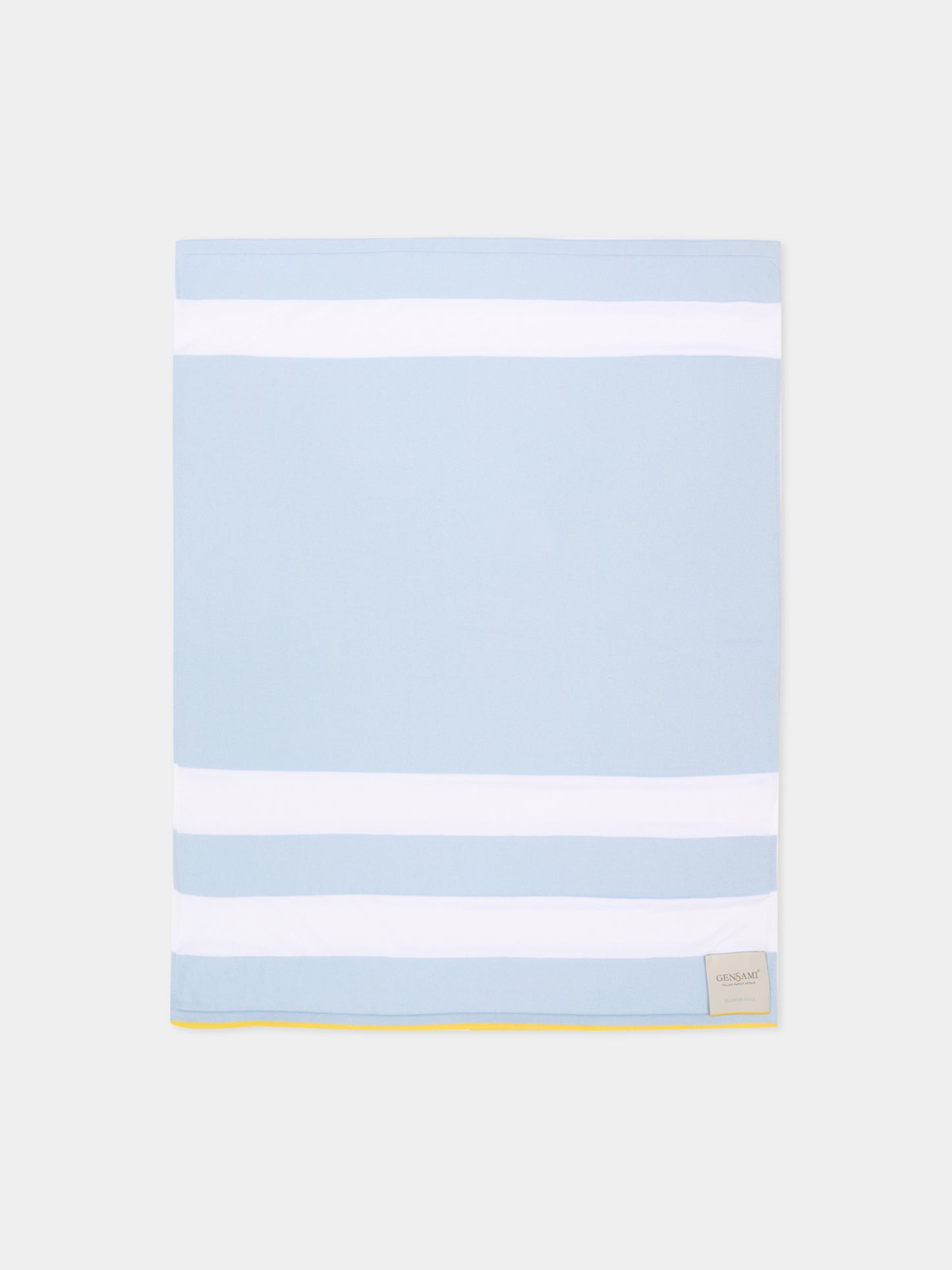 Coperta celeste a righe per neonato,Gensami,BLA-STRIPES-CO SKY BLUE