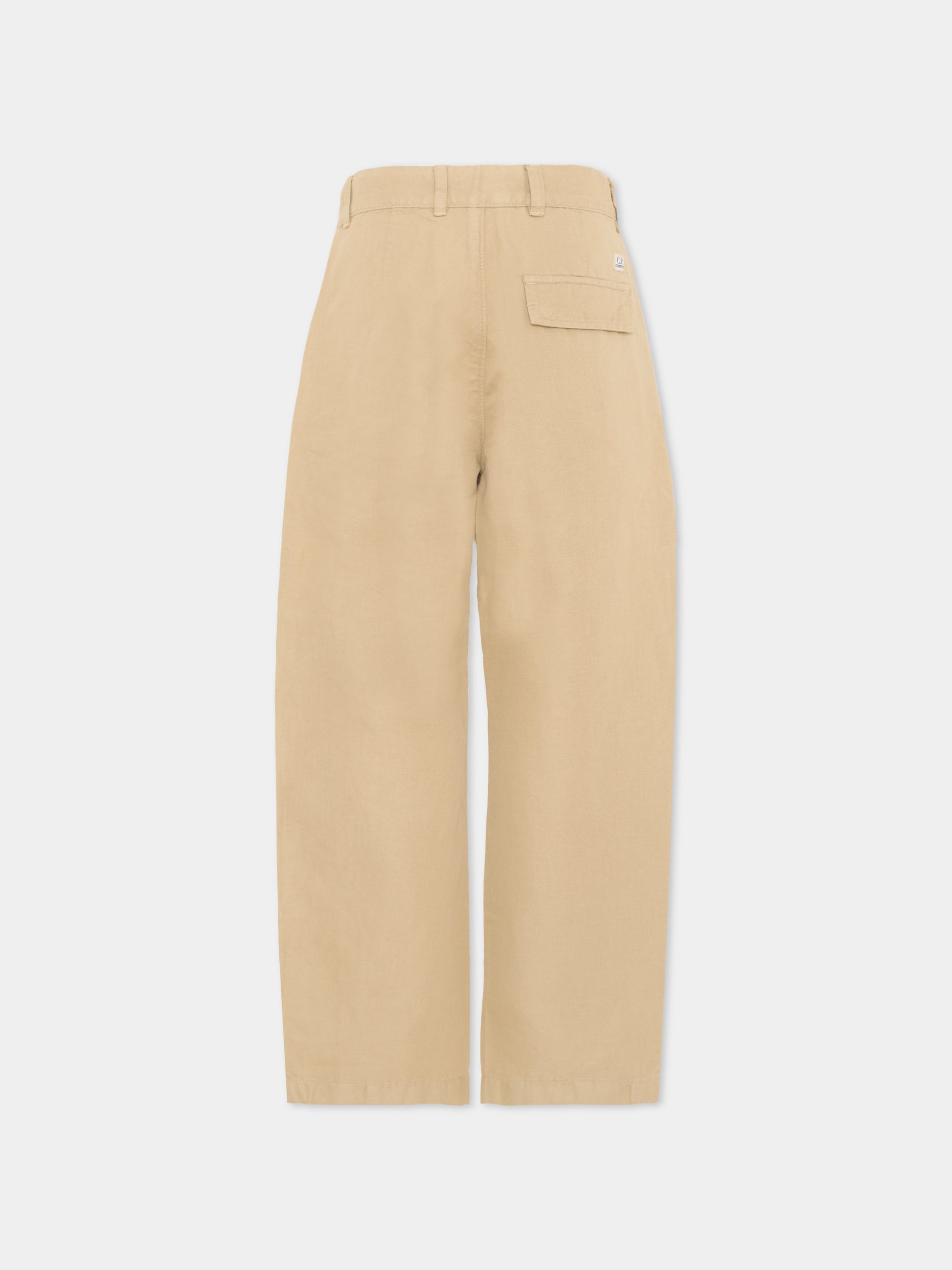 Pantalone beige per bambino con lente,C. P. Company,CUP015-LZC01 20129