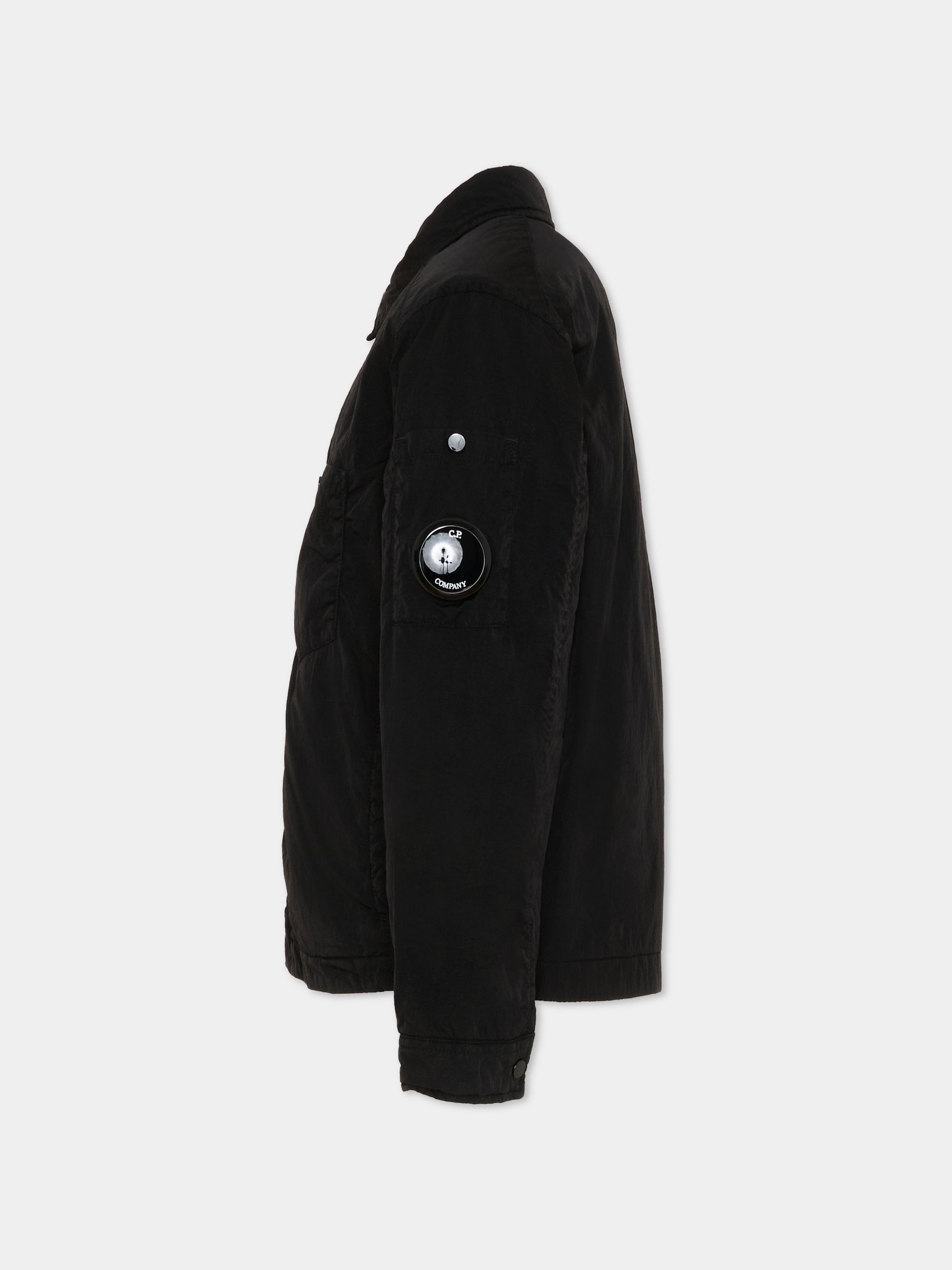 Giubbotto nero per bambino con lente,C. P. Company,CUS01T-L3C00 60100