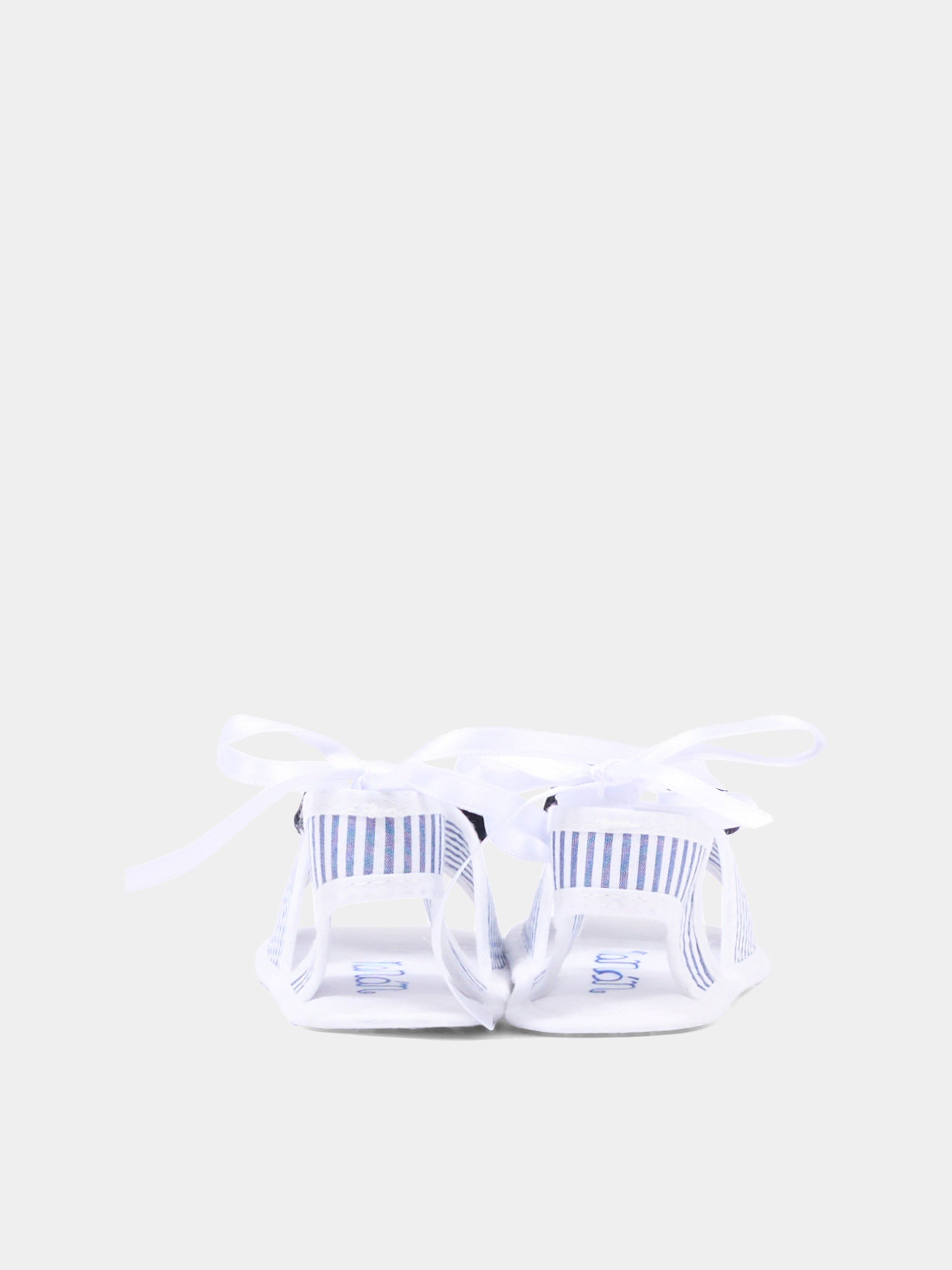 Sandali blu per neonata con fiocco,Nanán,E26511BL