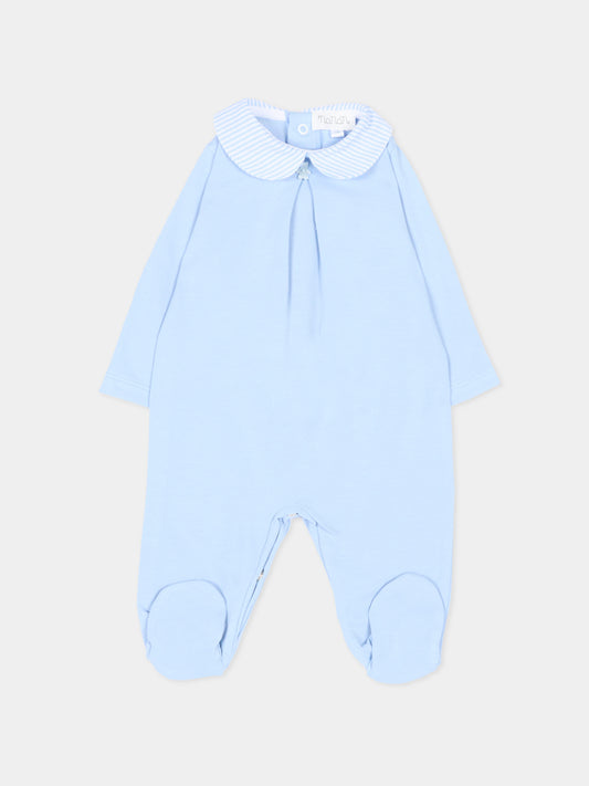 Tutina azzurra per neonato con colletto,Nanán,E26126A