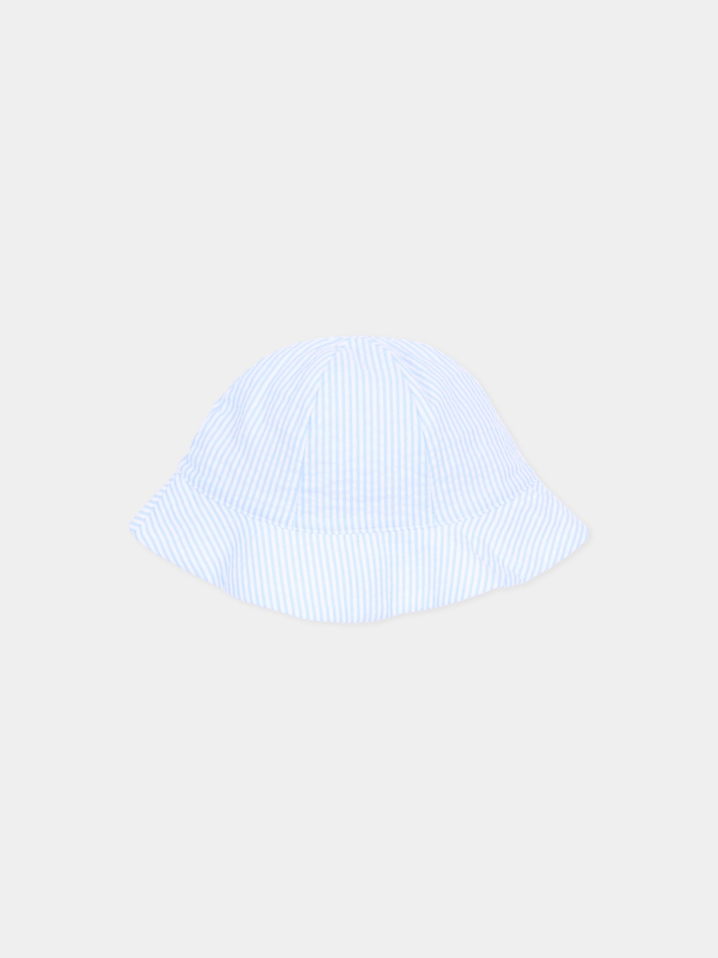 Cloche azzurra a righe per neonato,Nanán,E26145A