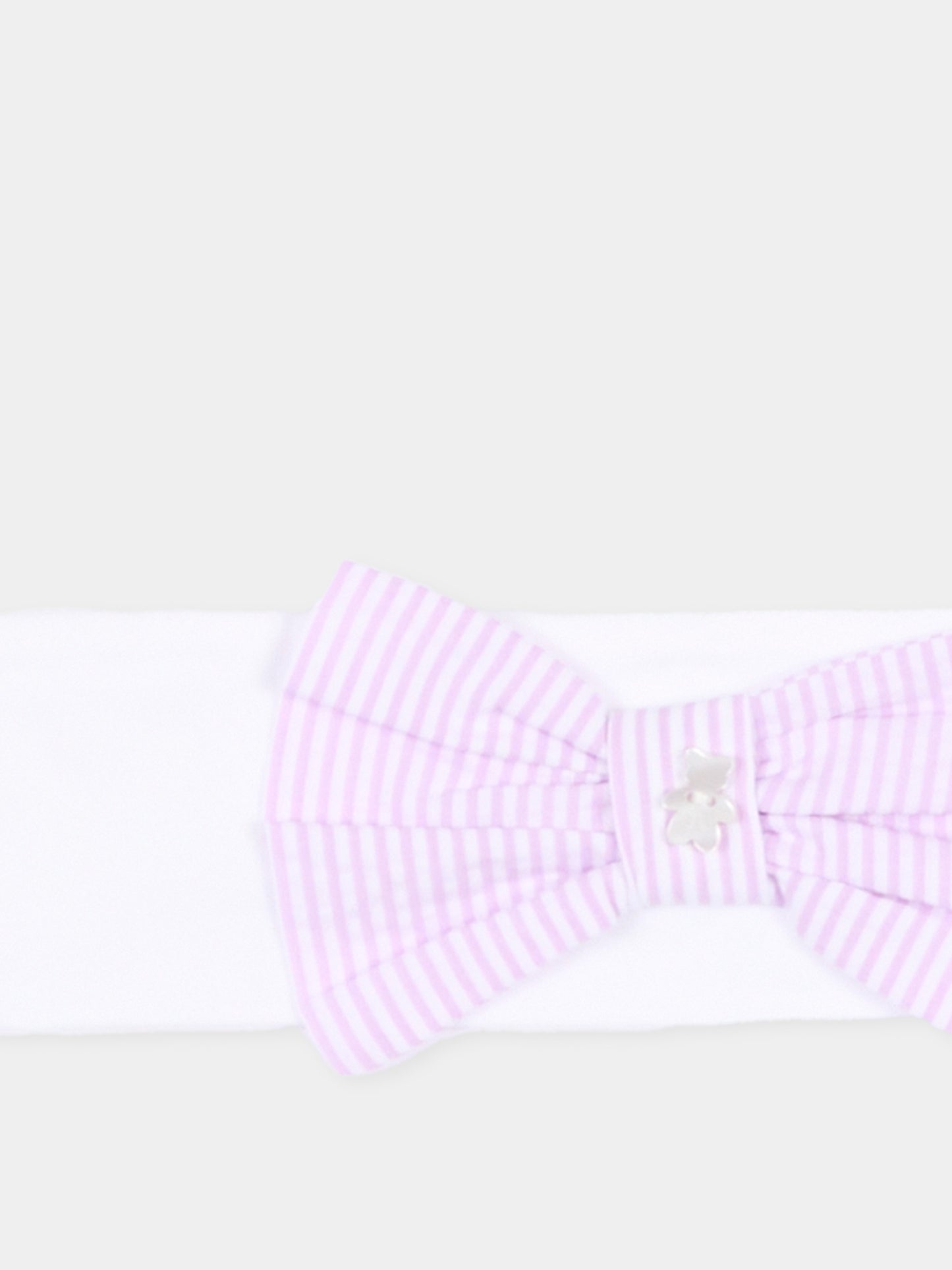 Fascia bianca con fiocco per neonata,Nanán,E26477L