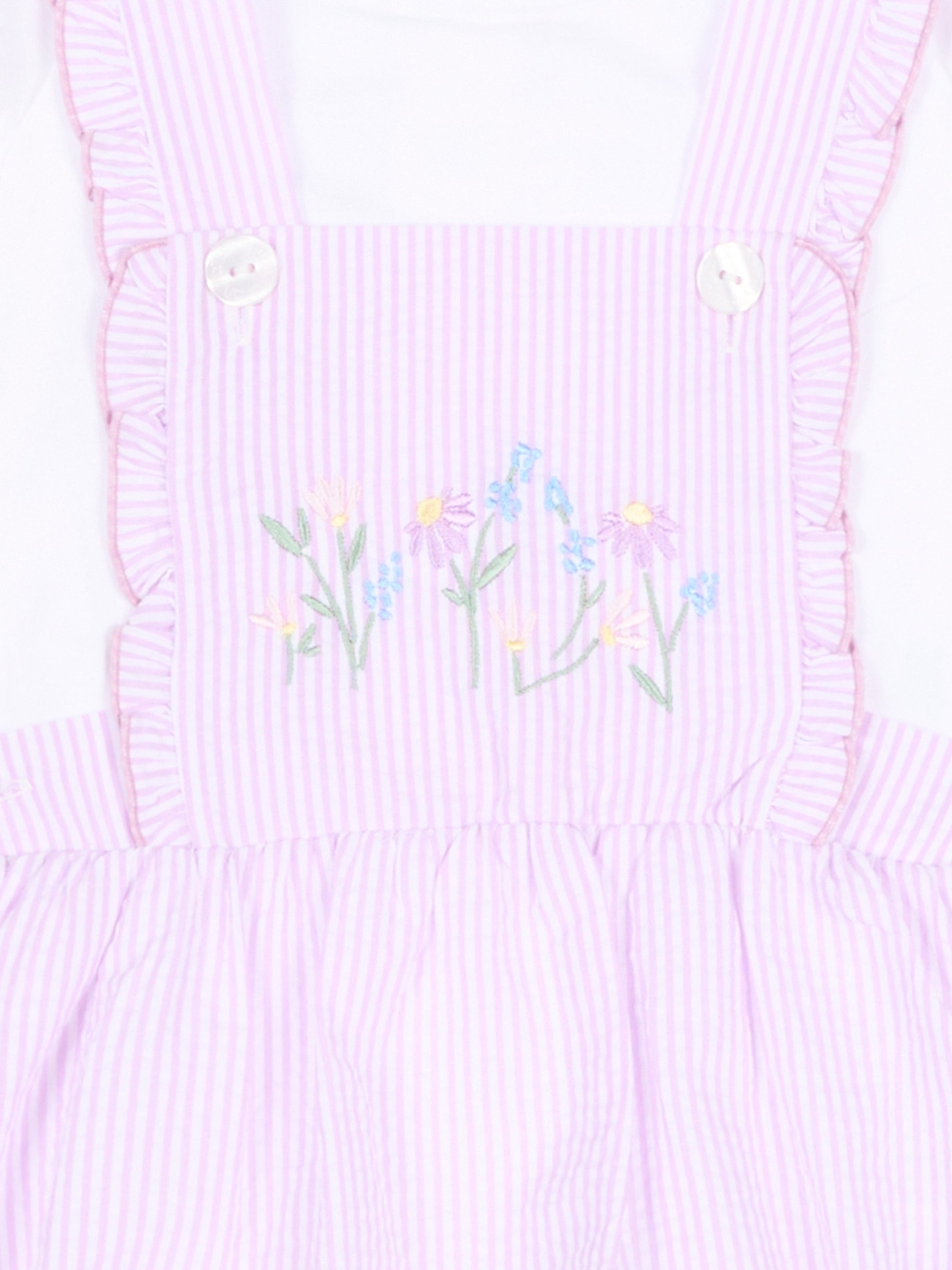 Pagliaccetto lilla a righe per neonata,Nanán,E26479L