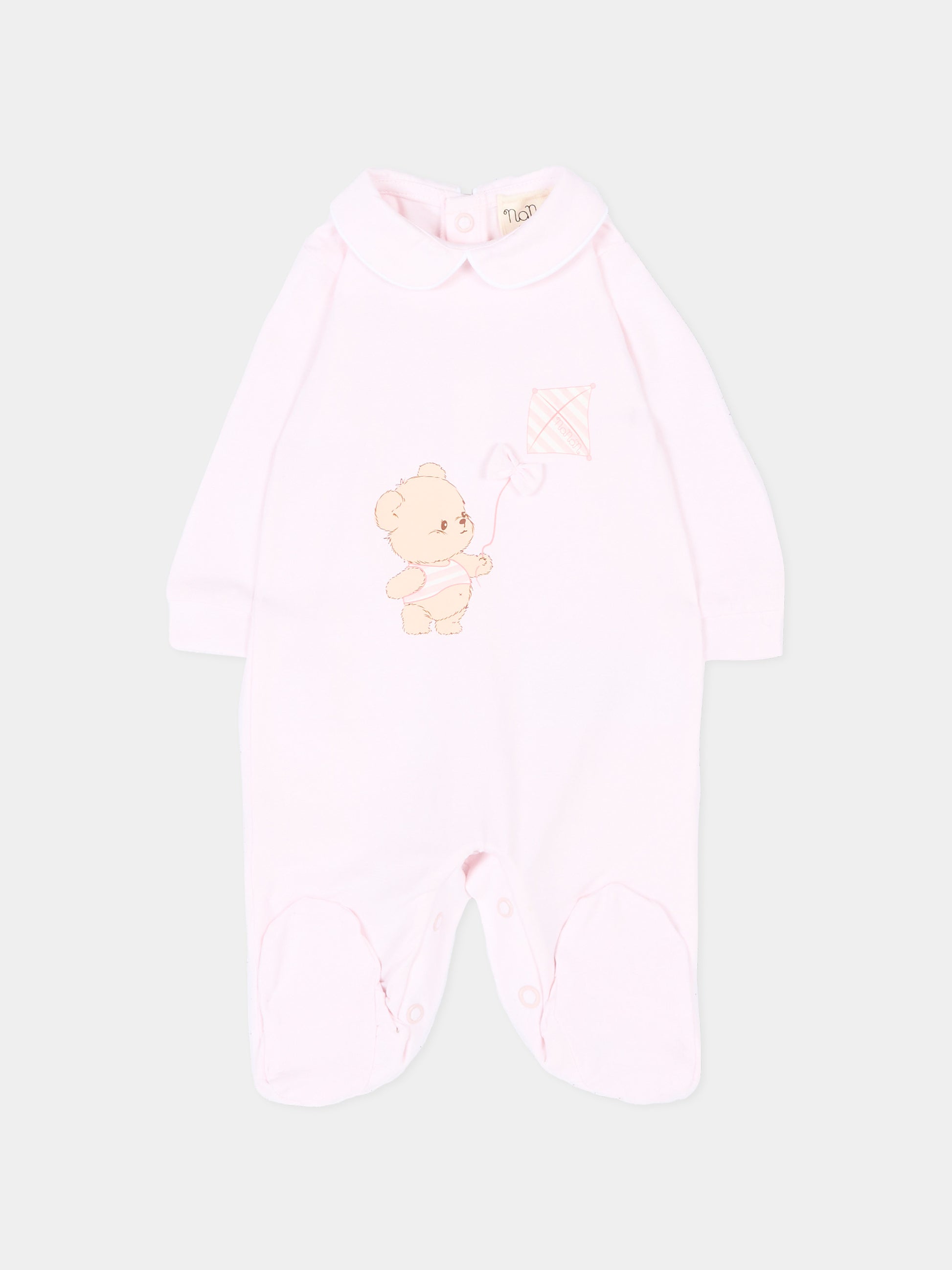 Tutina rosa per neonata con orsetto,Nanán,E26010R