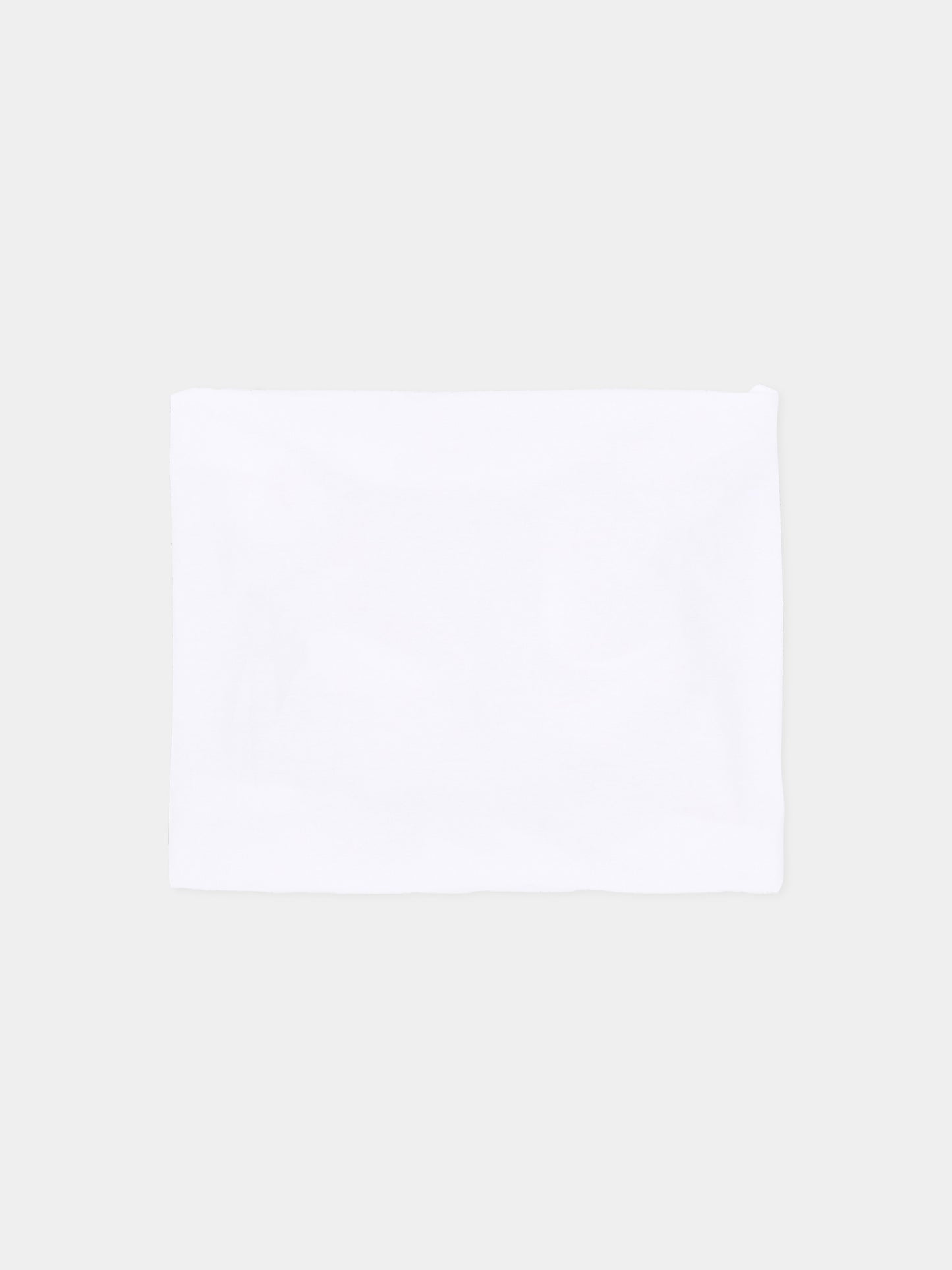 Lenzuola bianche per neonato con profili azzurri,Nanán,E26407A