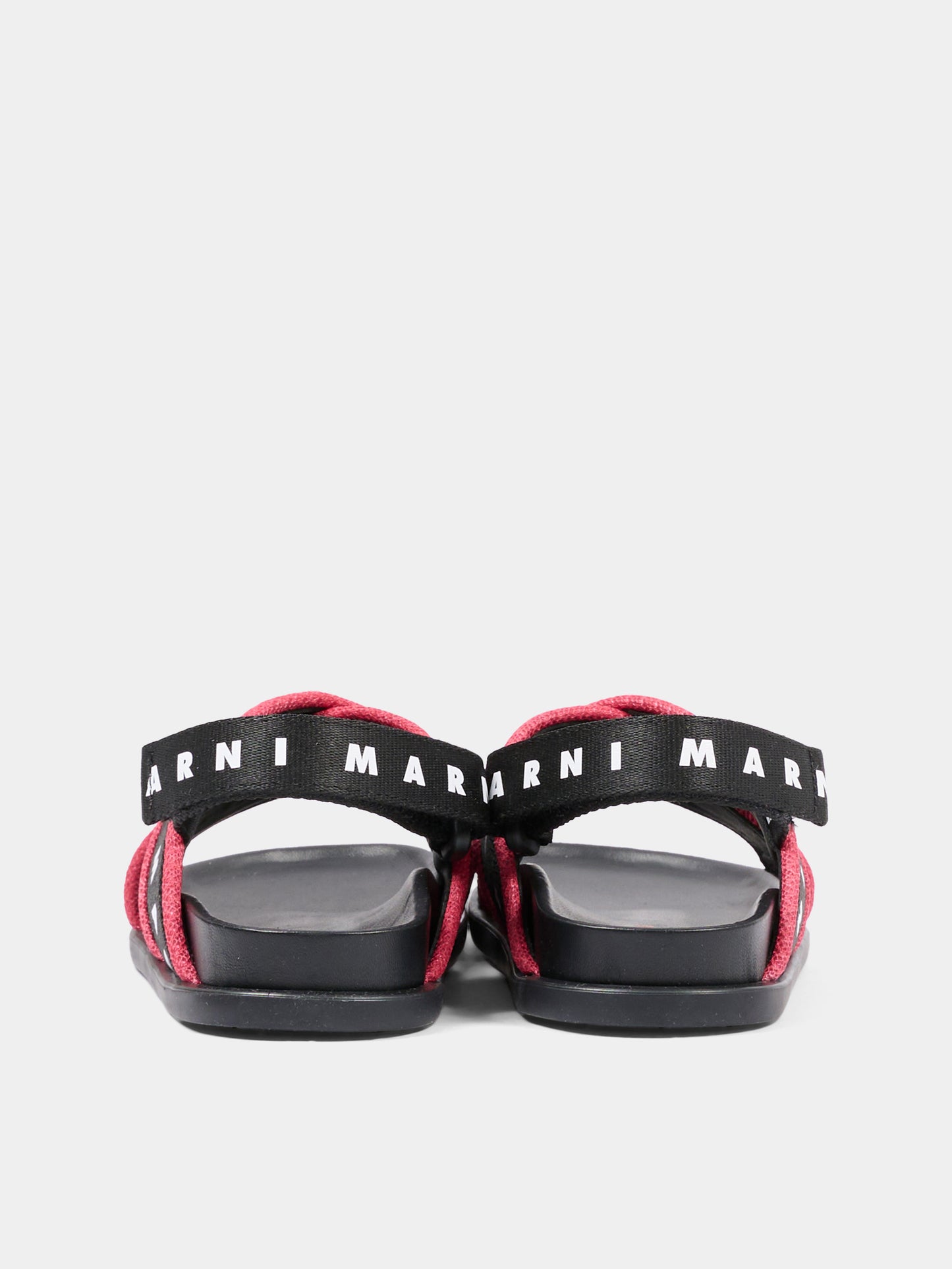 Sandali neri per bambina con logo,Marni Kids,82318 - VAR1