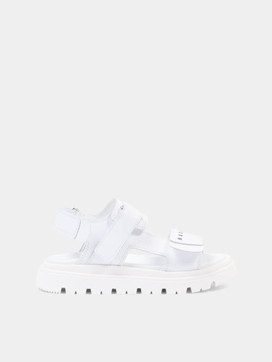 Sandalo bianco per bambina con logo,Marni Kids,82307 - VAR2