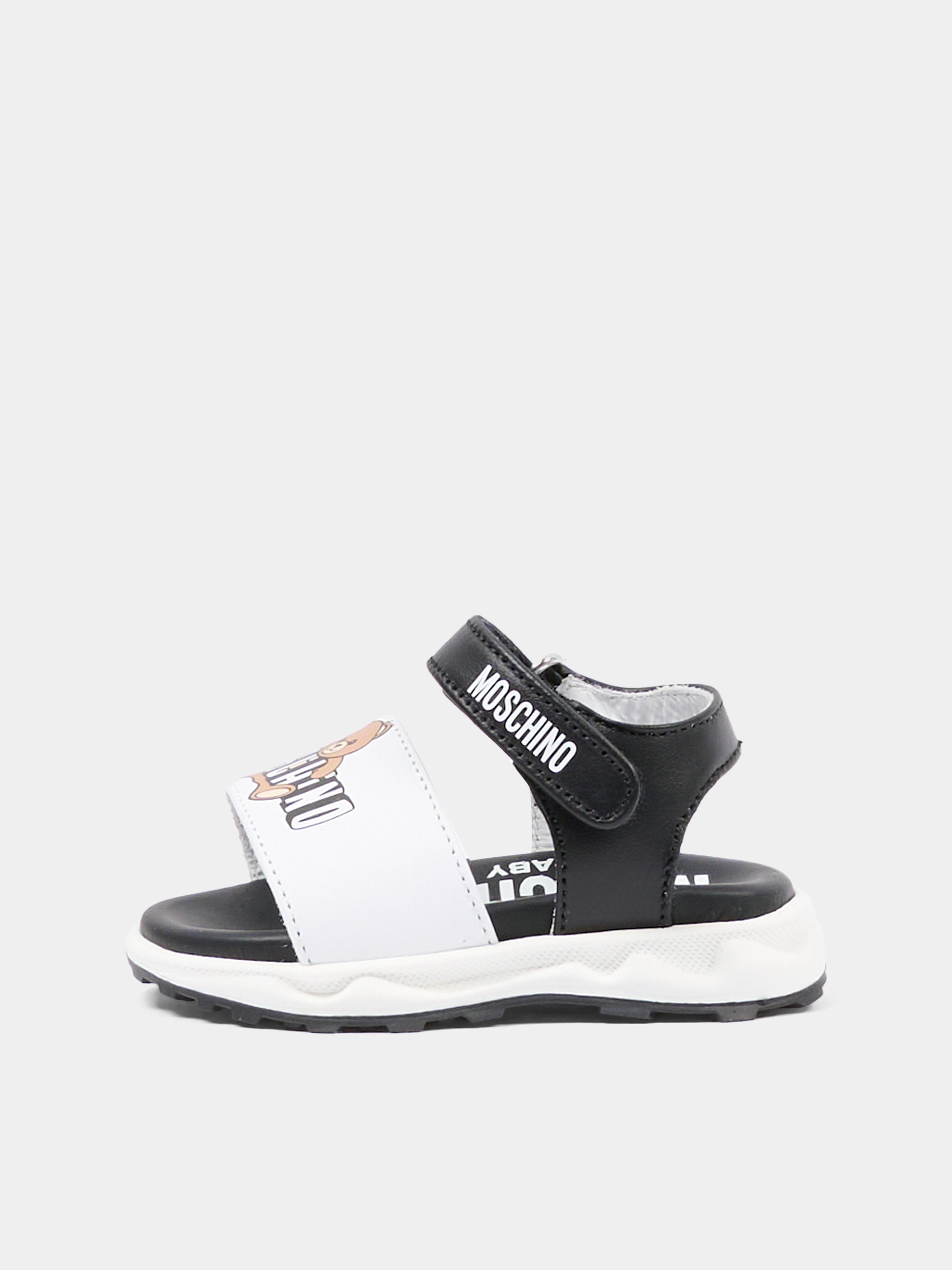 Sandali multicolor per bambini con logo,Moschino Kids,82935 - VAR3